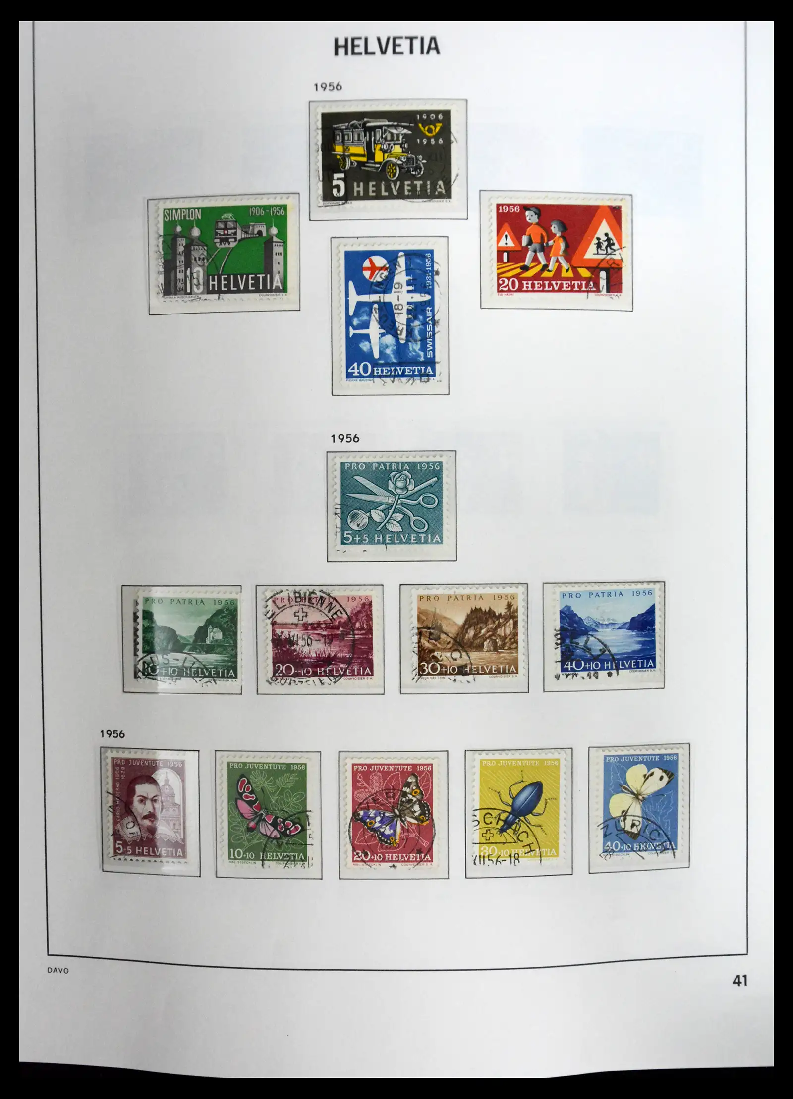 41630 0041 - Stamp collection 41630 Switzerland 1850-1969.