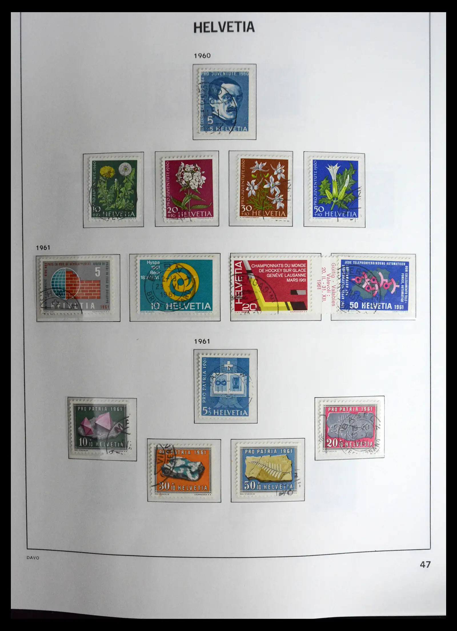41630 0047 - Stamp collection 41630 Switzerland 1850-1969.