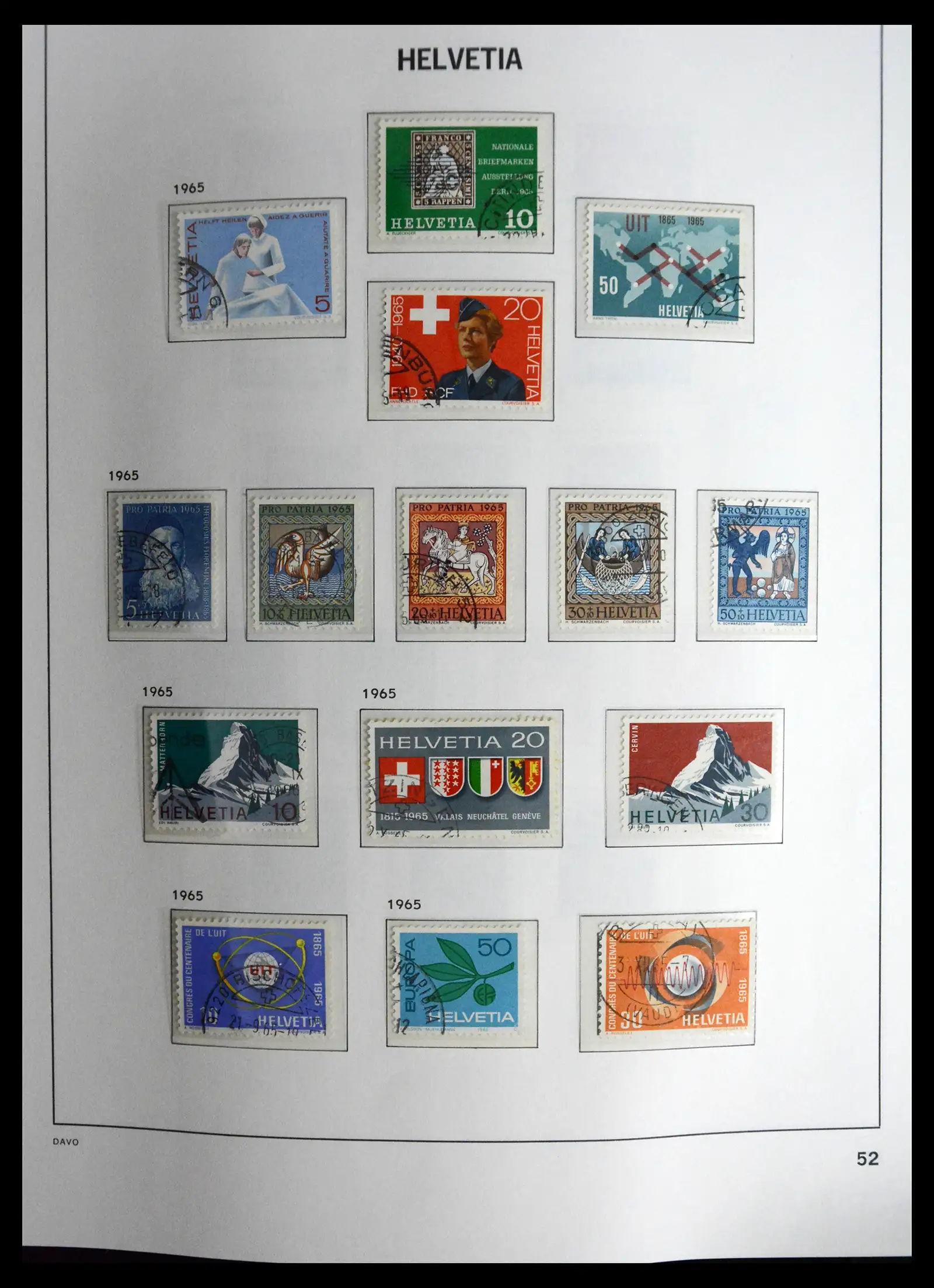 41630 0052 - Stamp collection 41630 Switzerland 1850-1969.
