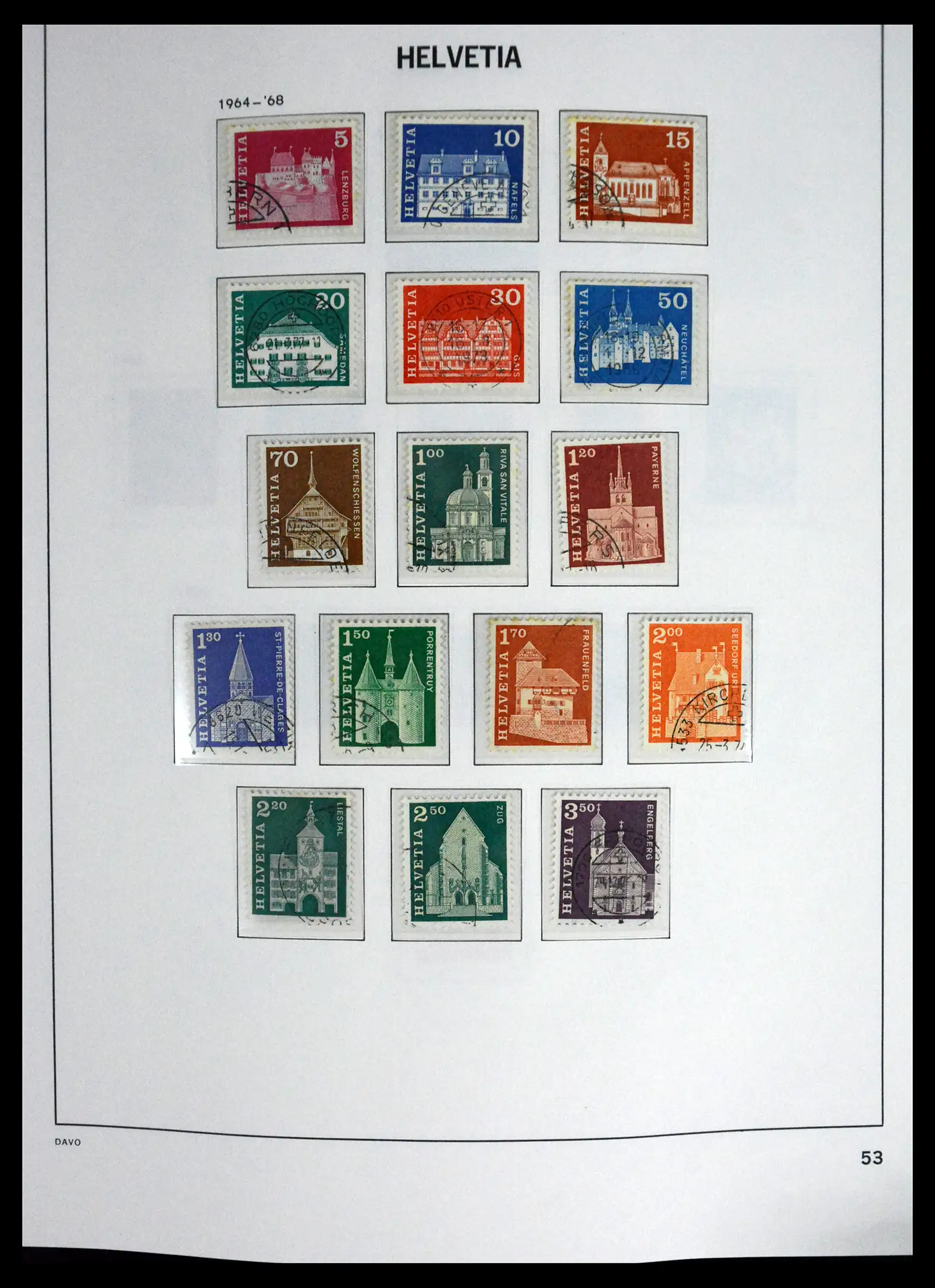 41630 0053 - Stamp collection 41630 Switzerland 1850-1969.