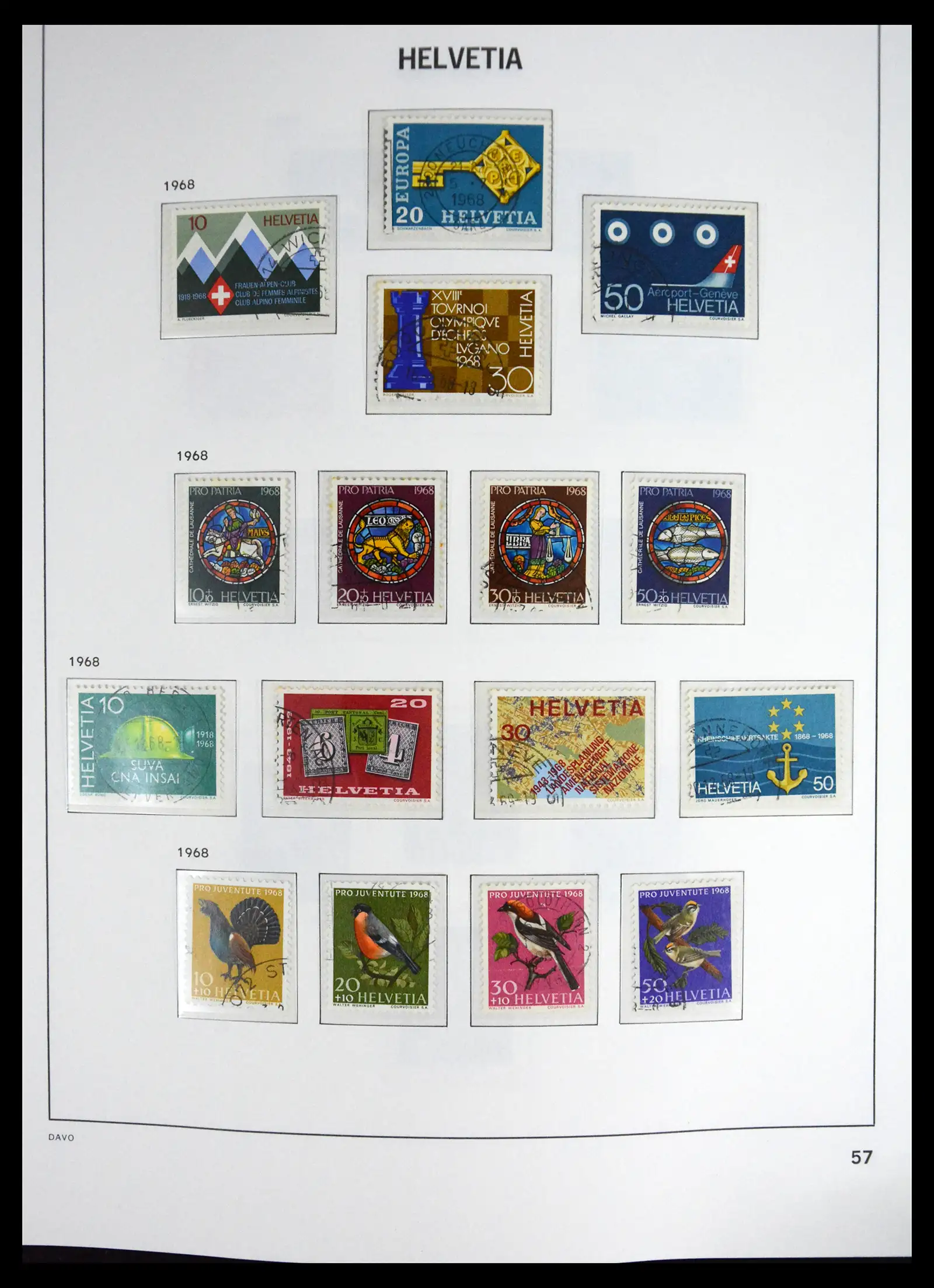 41630 0057 - Stamp collection 41630 Switzerland 1850-1969.