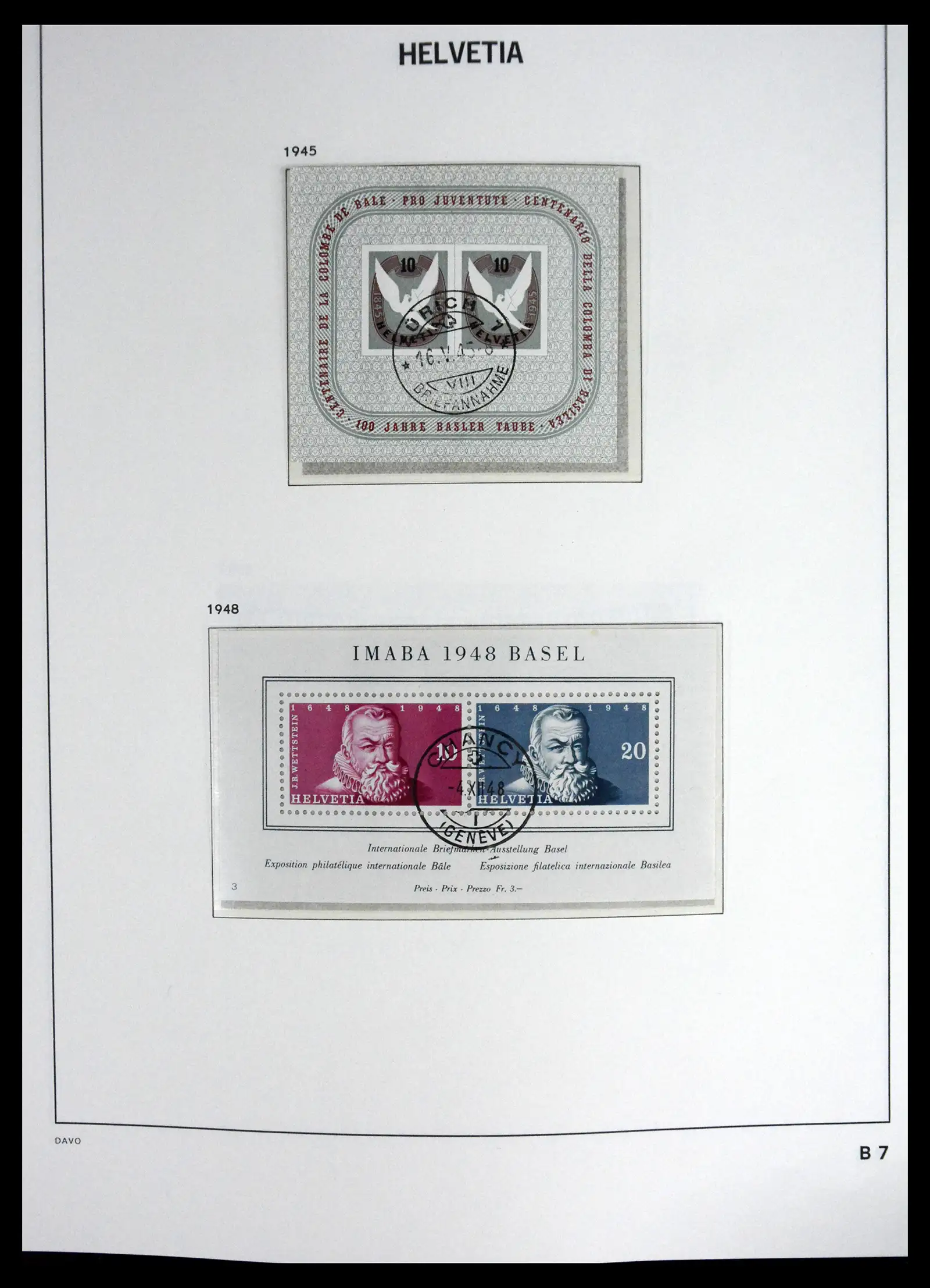 41630 0066 - Stamp collection 41630 Switzerland 1850-1969.