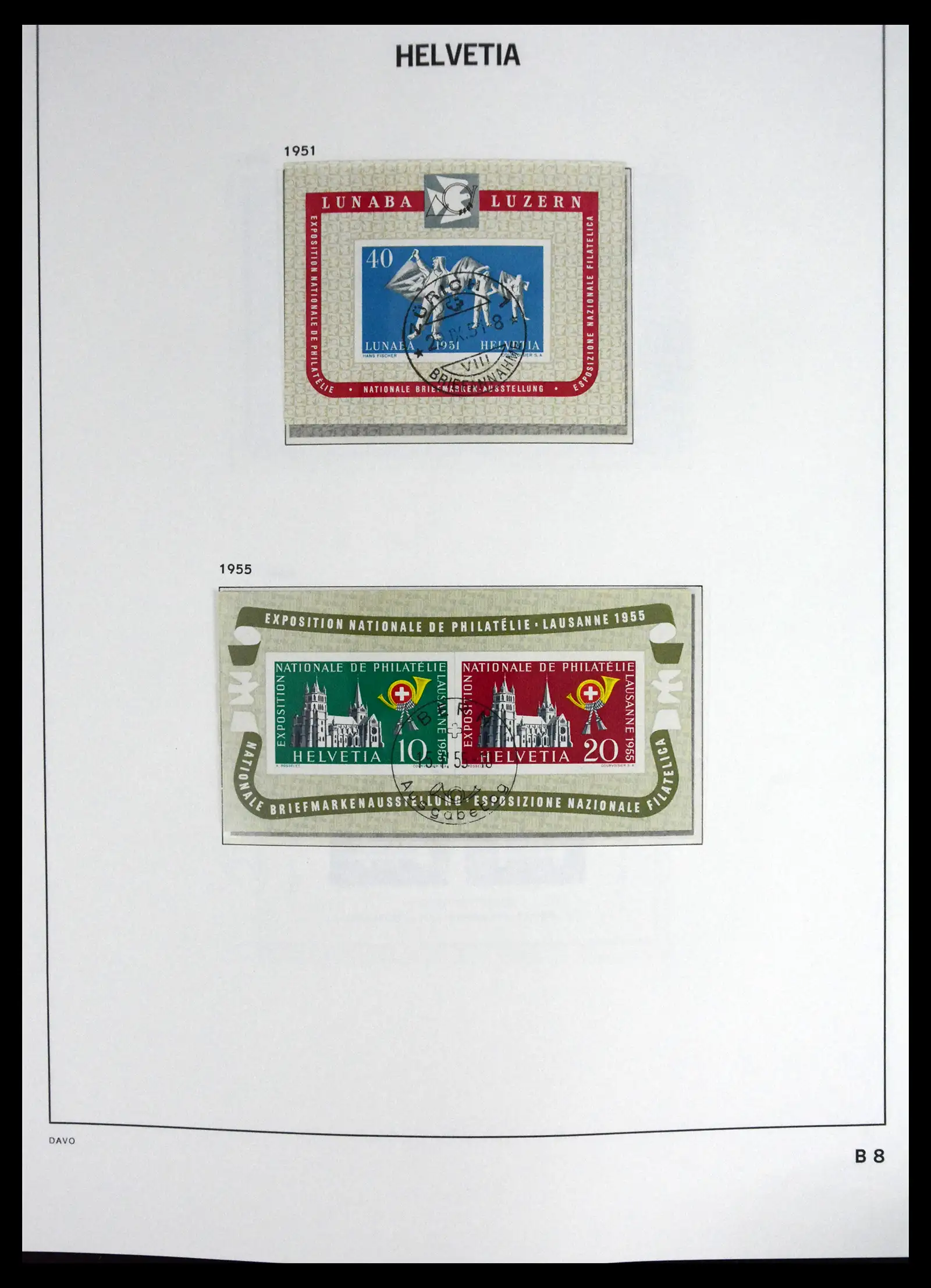 41630 0067 - Stamp collection 41630 Switzerland 1850-1969.