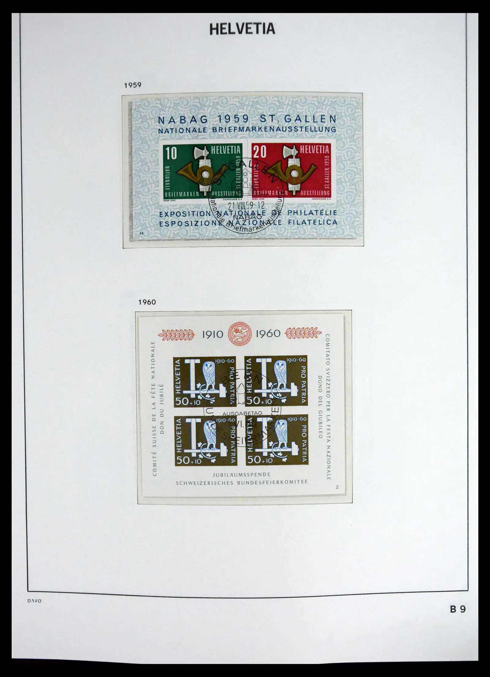 41630 0068 - Stamp collection 41630 Switzerland 1850-1969.