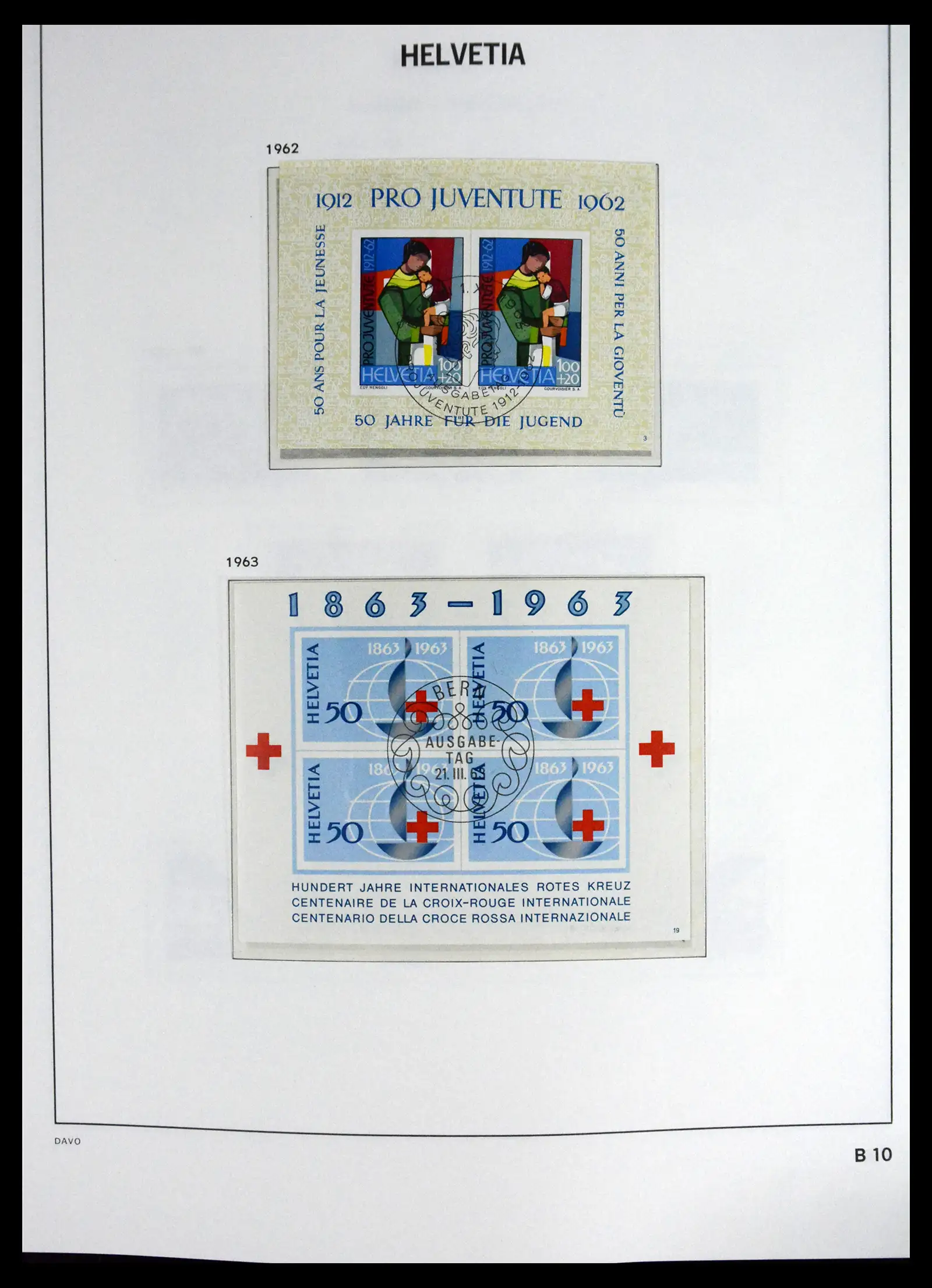 41630 0069 - Stamp collection 41630 Switzerland 1850-1969.