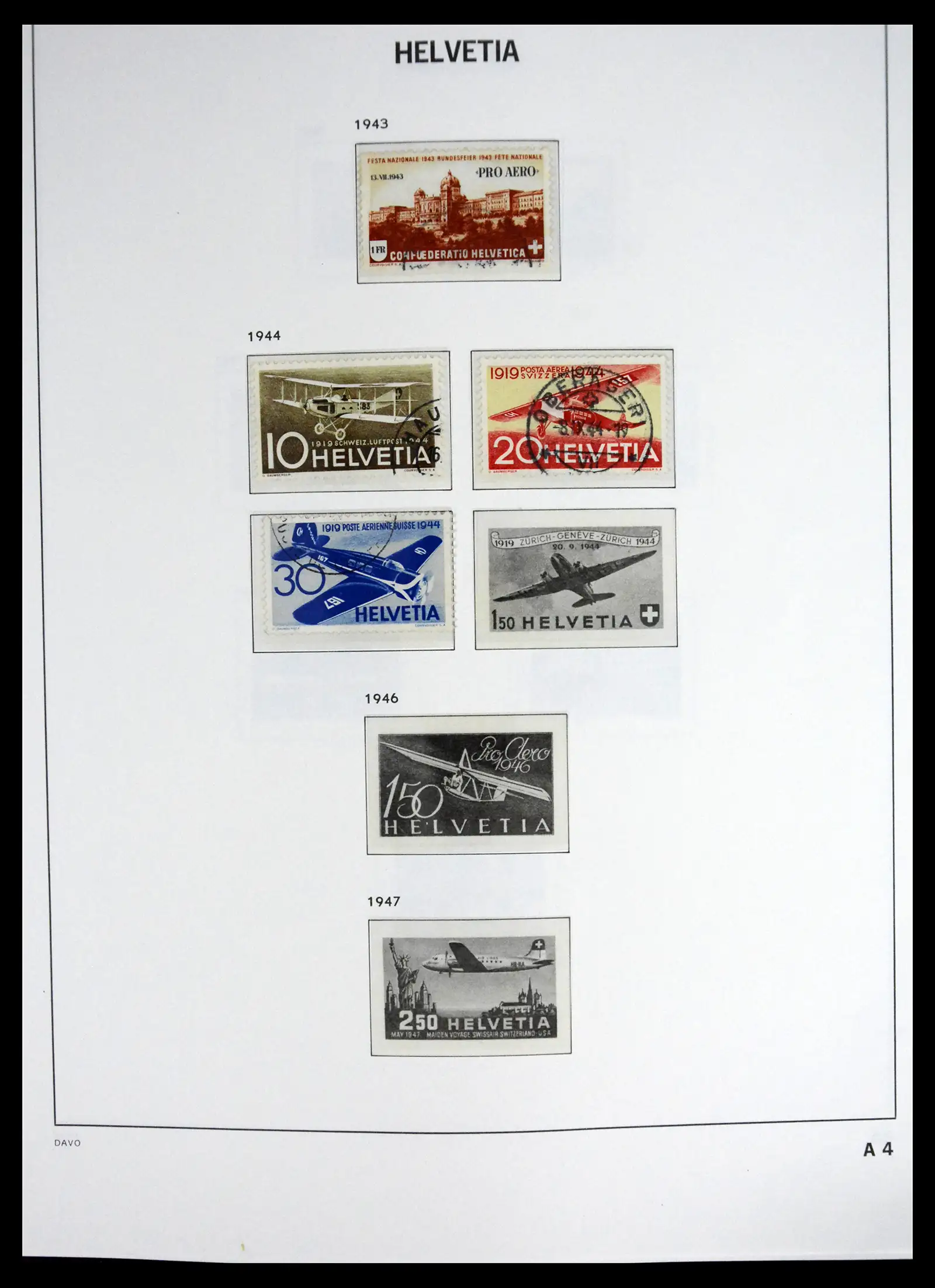 41630 0073 - Stamp collection 41630 Switzerland 1850-1969.