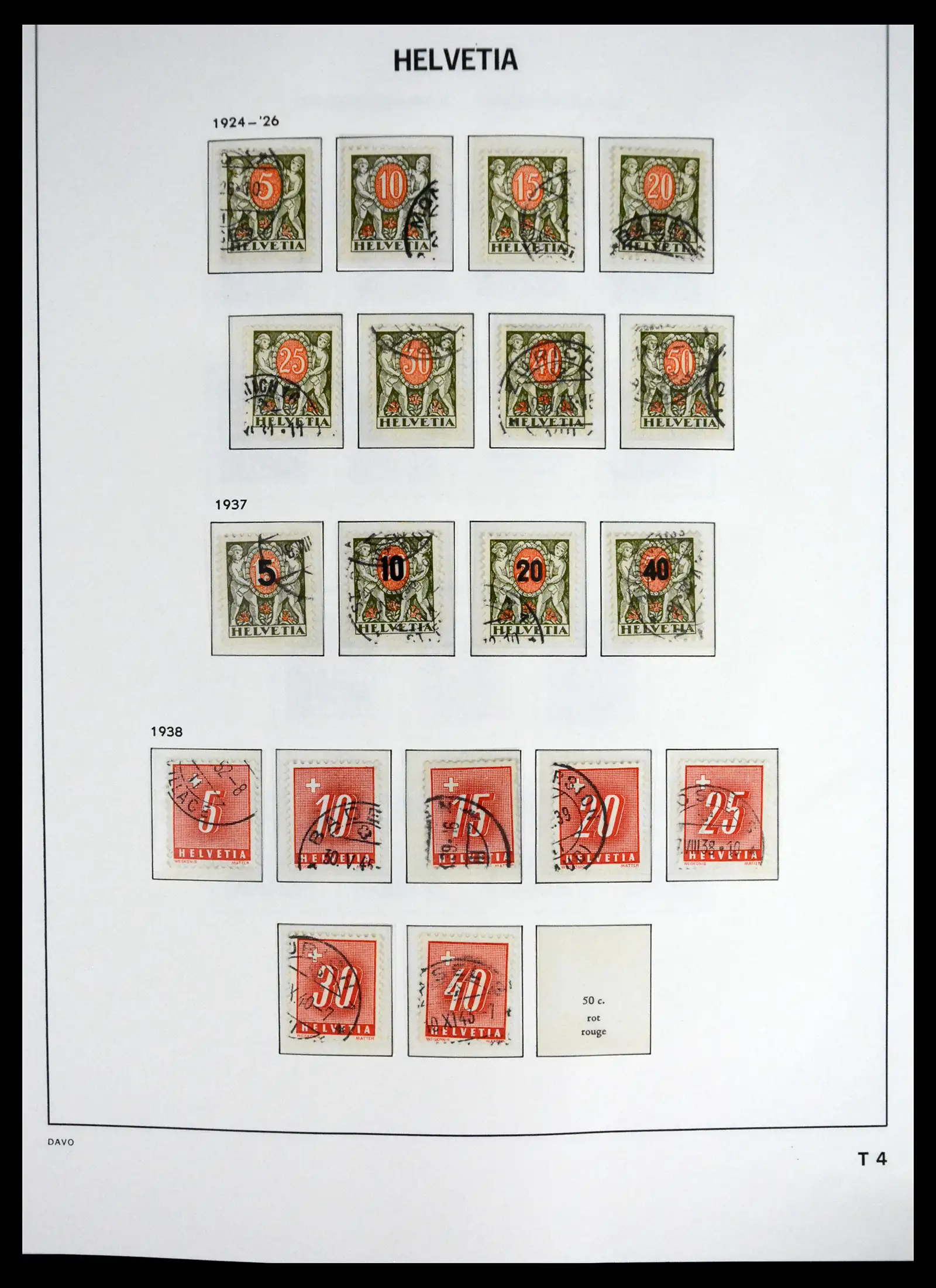 41630 0080 - Stamp collection 41630 Switzerland 1850-1969.