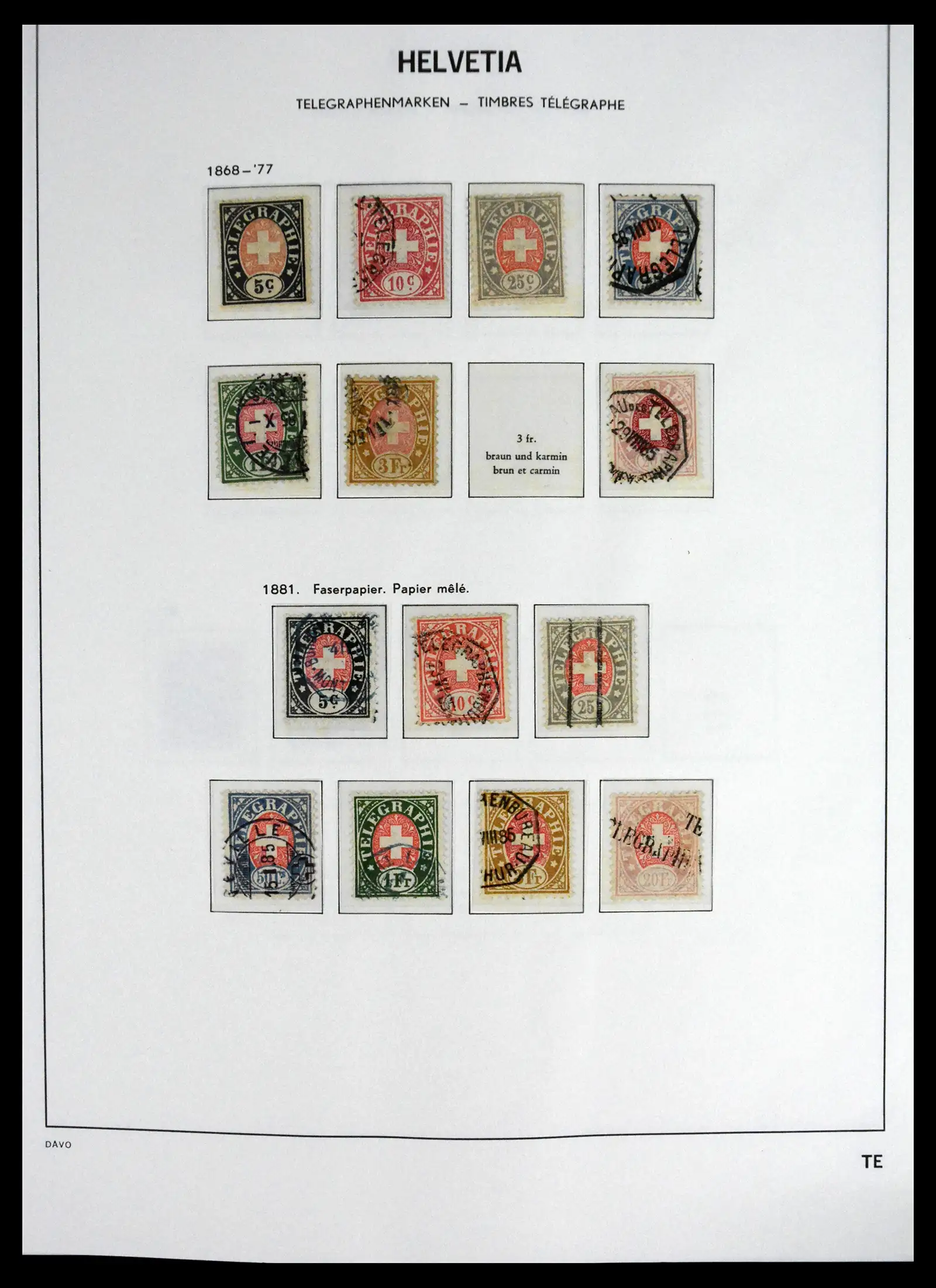 41630 0081 - Stamp collection 41630 Switzerland 1850-1969.