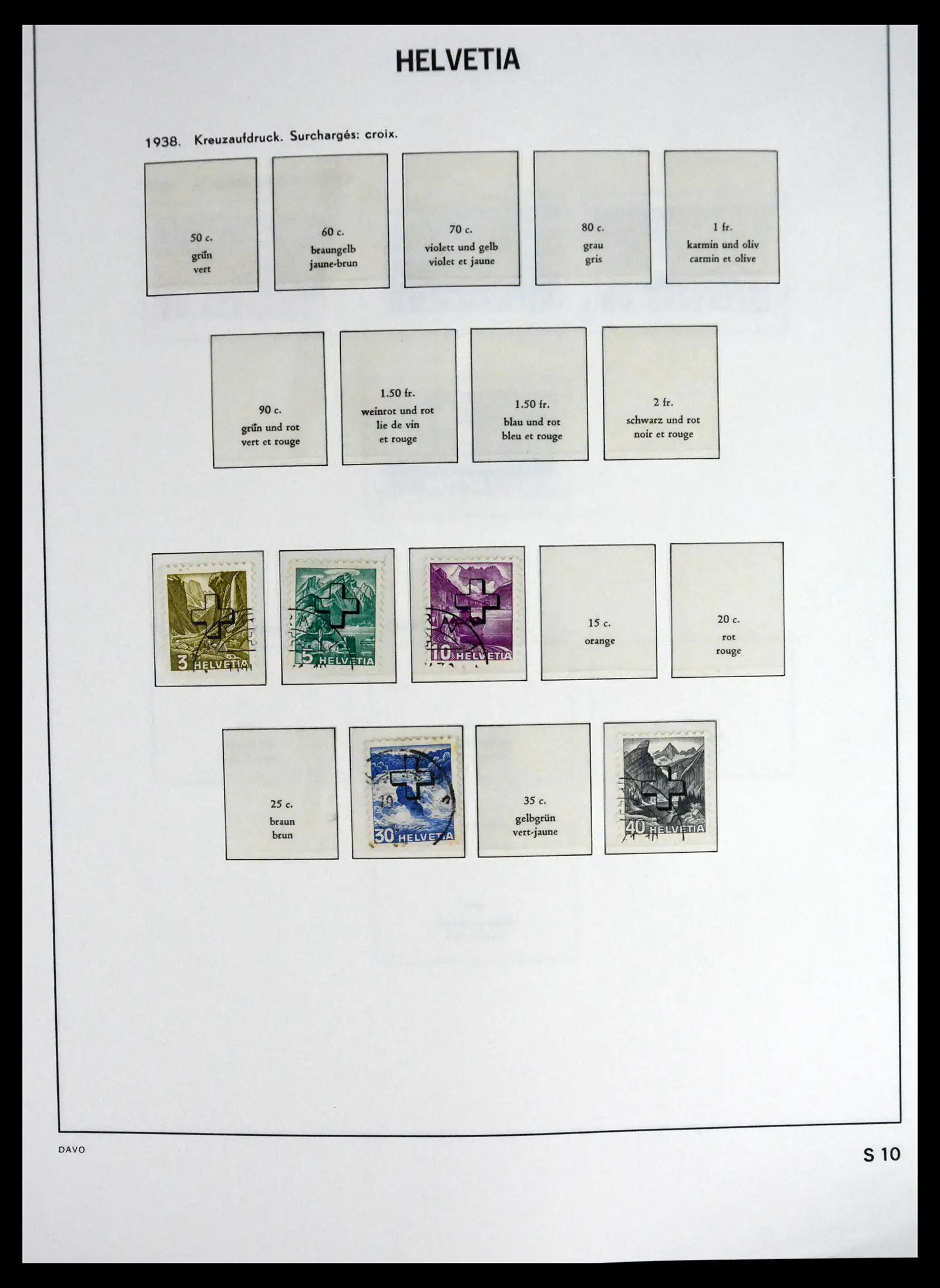41630 0090 - Stamp collection 41630 Switzerland 1850-1969.
