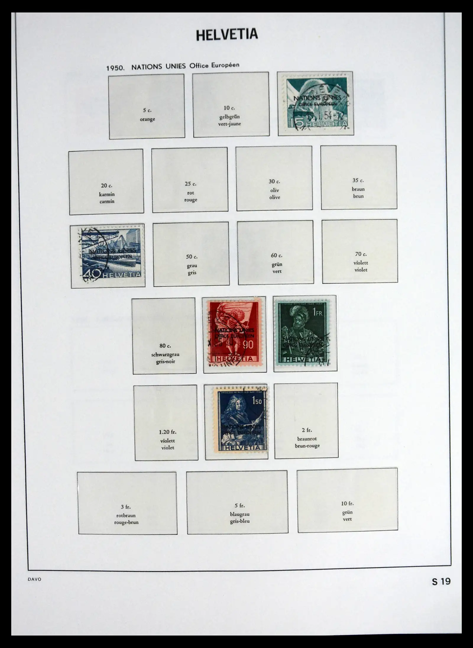 41630 0095 - Stamp collection 41630 Switzerland 1850-1969.