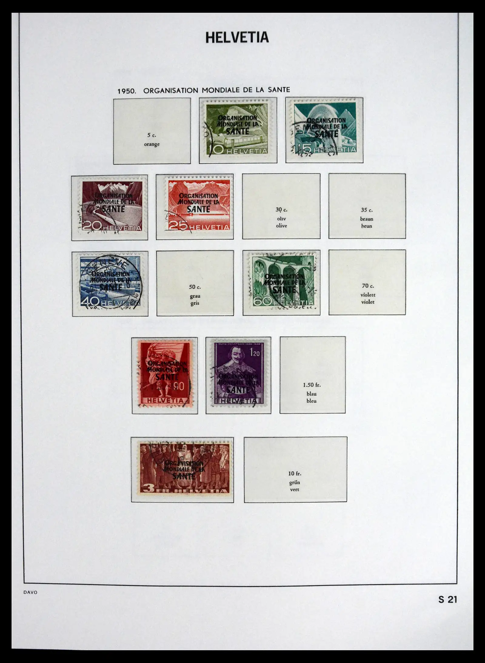41630 0097 - Stamp collection 41630 Switzerland 1850-1969.