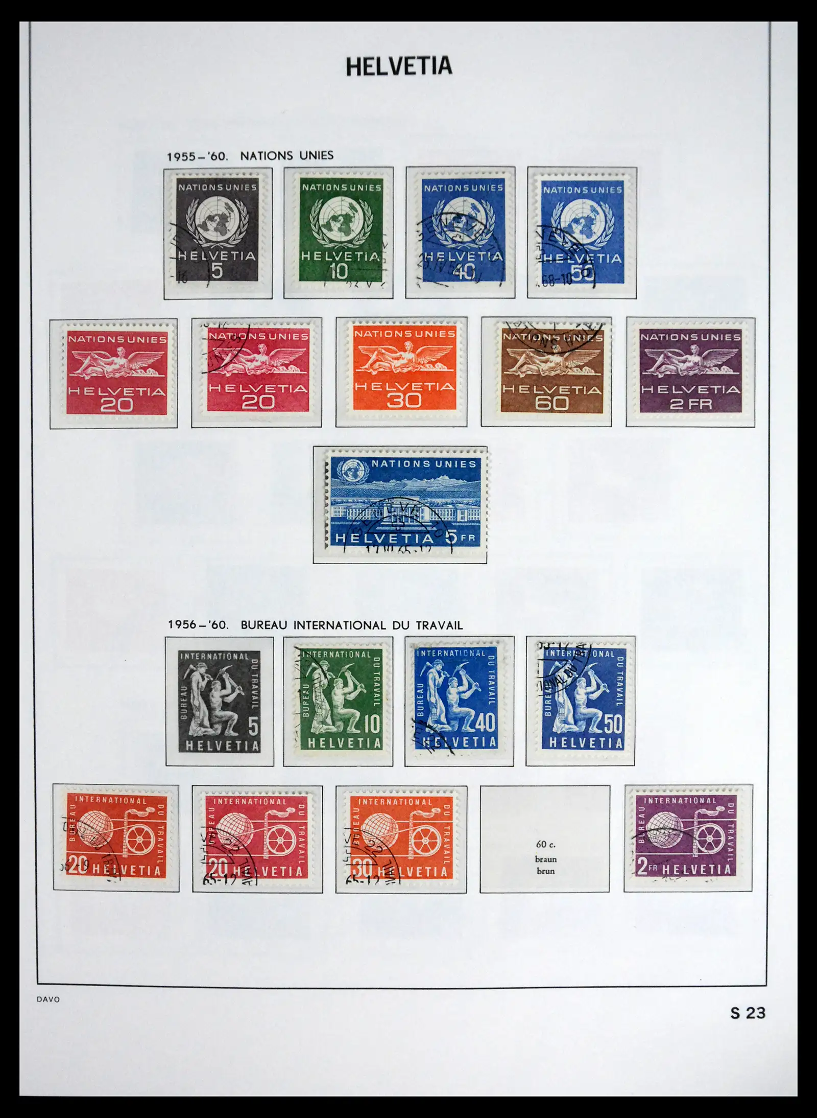 41630 0099 - Stamp collection 41630 Switzerland 1850-1969.