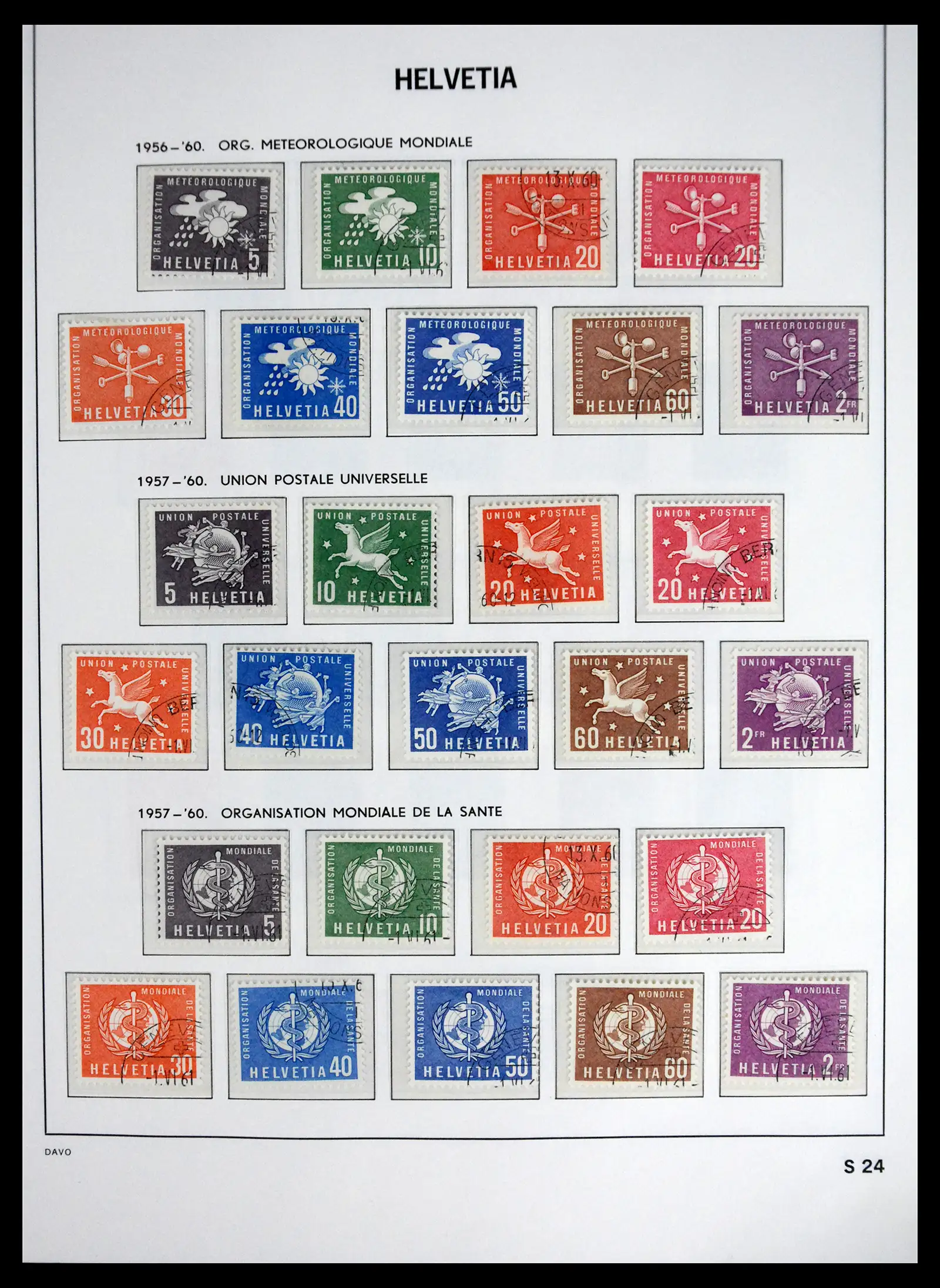 41630 0100 - Stamp collection 41630 Switzerland 1850-1969.