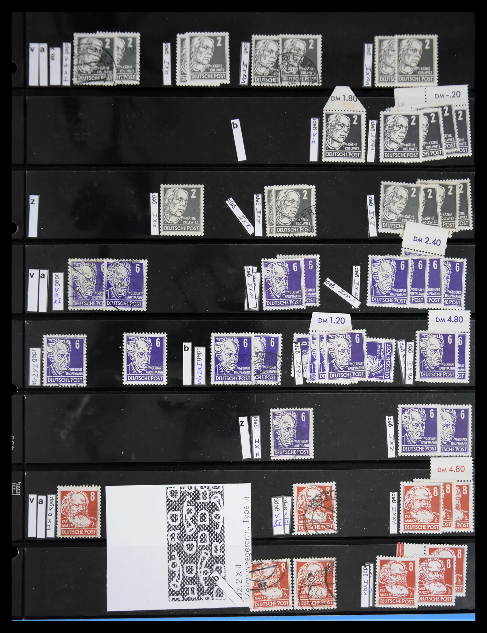 41631 0001 - Postzegelverzameling 41631 DDR gespecialiseerd 1948-1960.