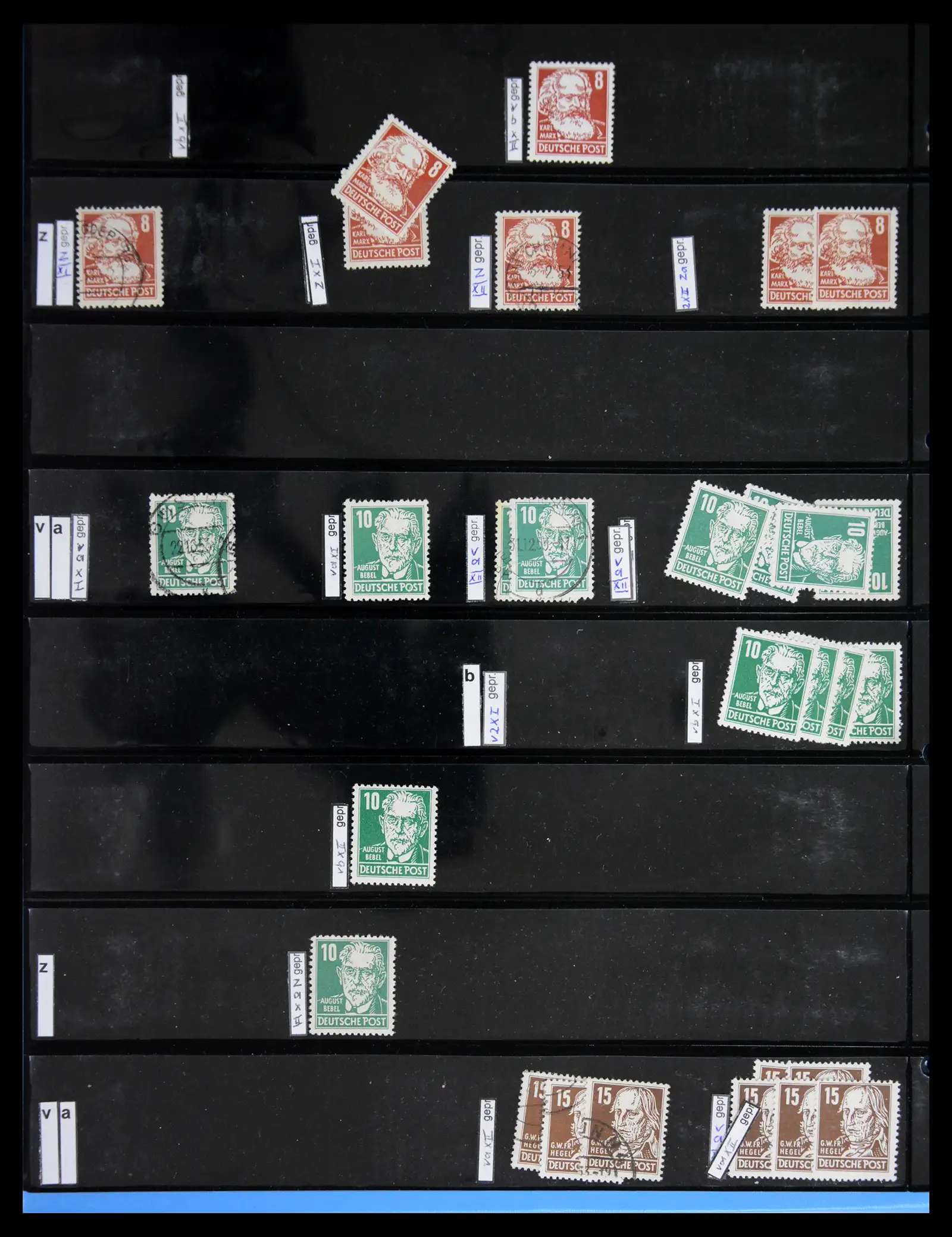 41631 0002 - Postzegelverzameling 41631 DDR gespecialiseerd 1948-1960.