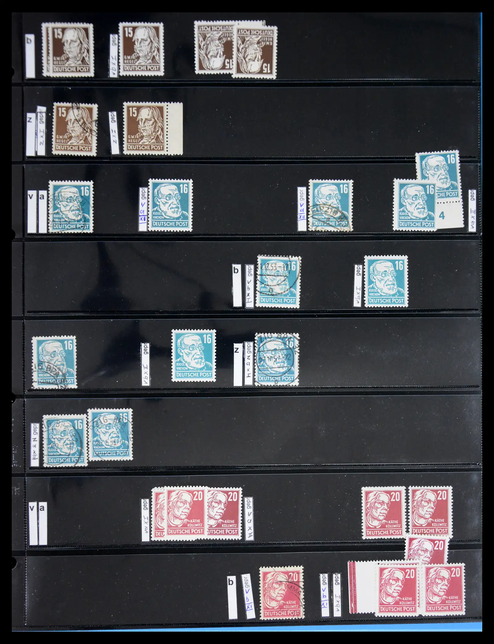 41631 0003 - Postzegelverzameling 41631 DDR gespecialiseerd 1948-1960.