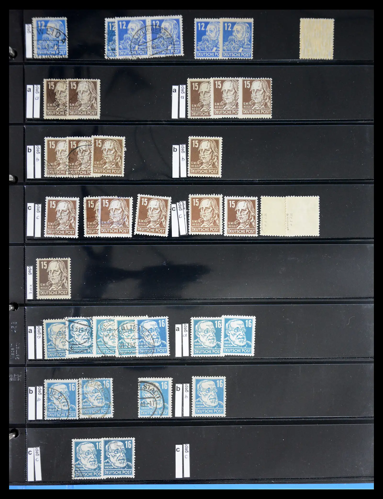 41631 0009 - Postzegelverzameling 41631 DDR gespecialiseerd 1948-1960.