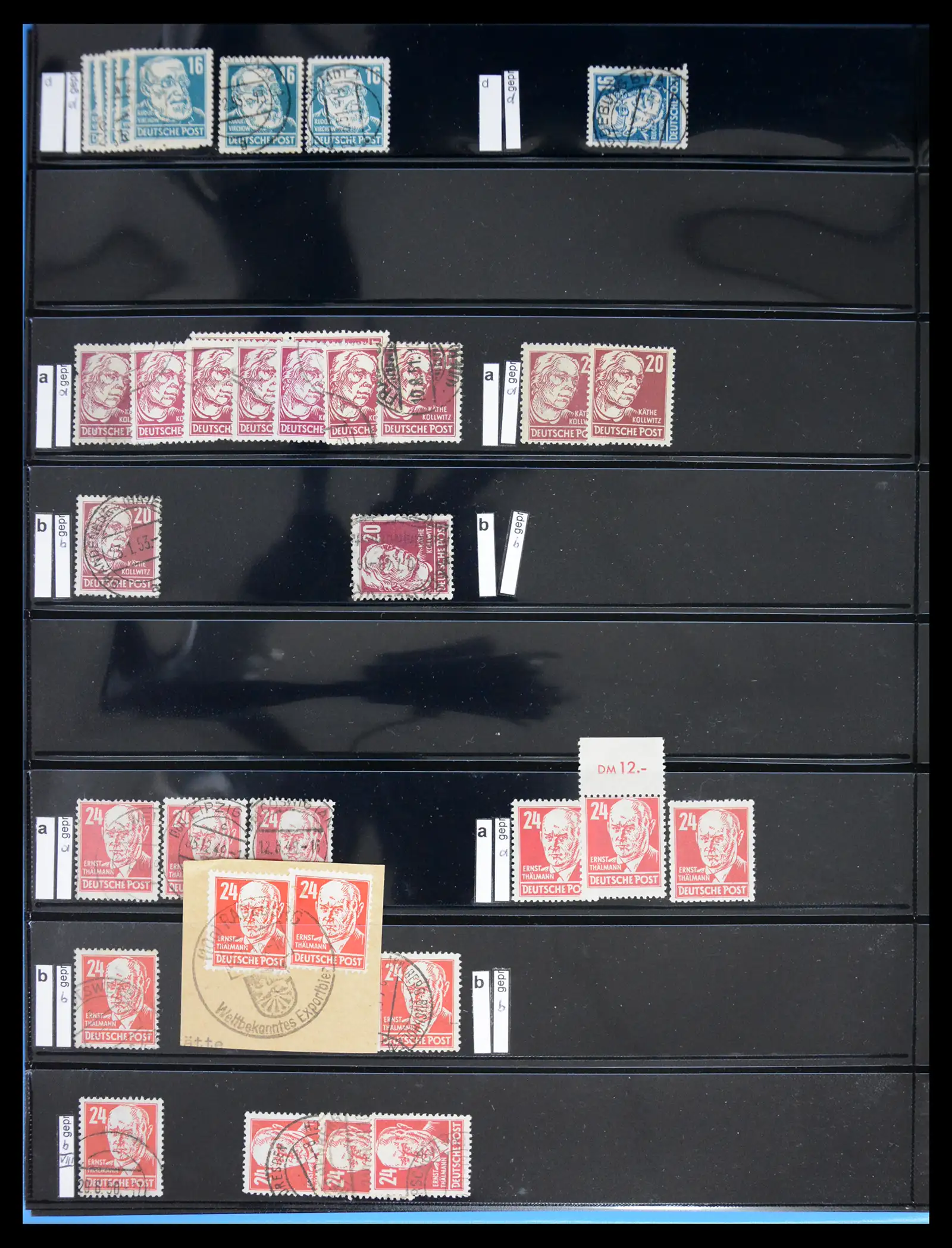 41631 0010 - Postzegelverzameling 41631 DDR gespecialiseerd 1948-1960.