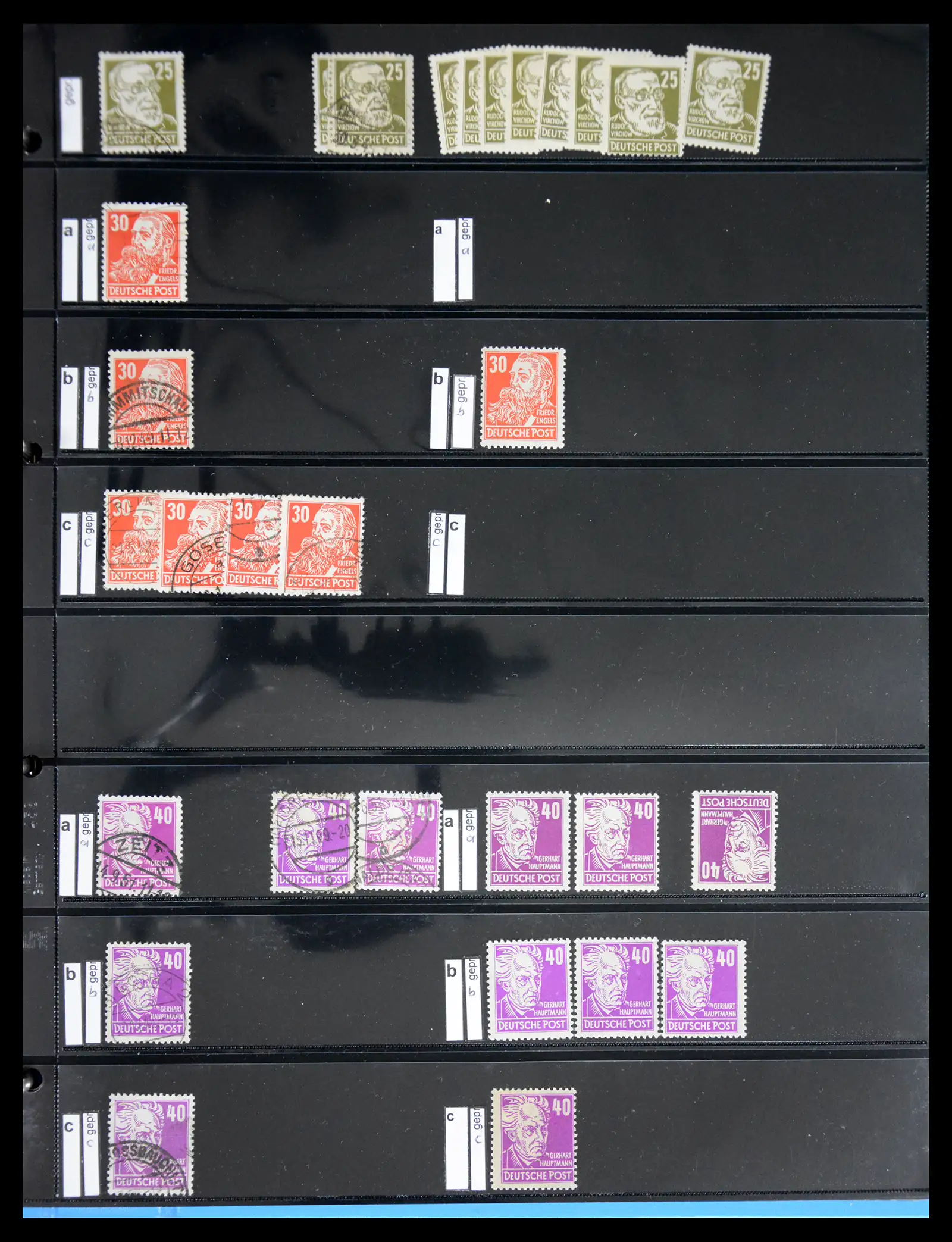 41631 0011 - Postzegelverzameling 41631 DDR gespecialiseerd 1948-1960.