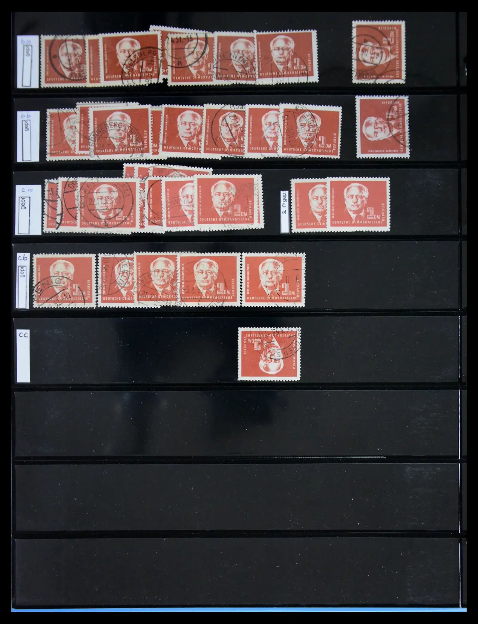 41631 0015 - Postzegelverzameling 41631 DDR gespecialiseerd 1948-1960.