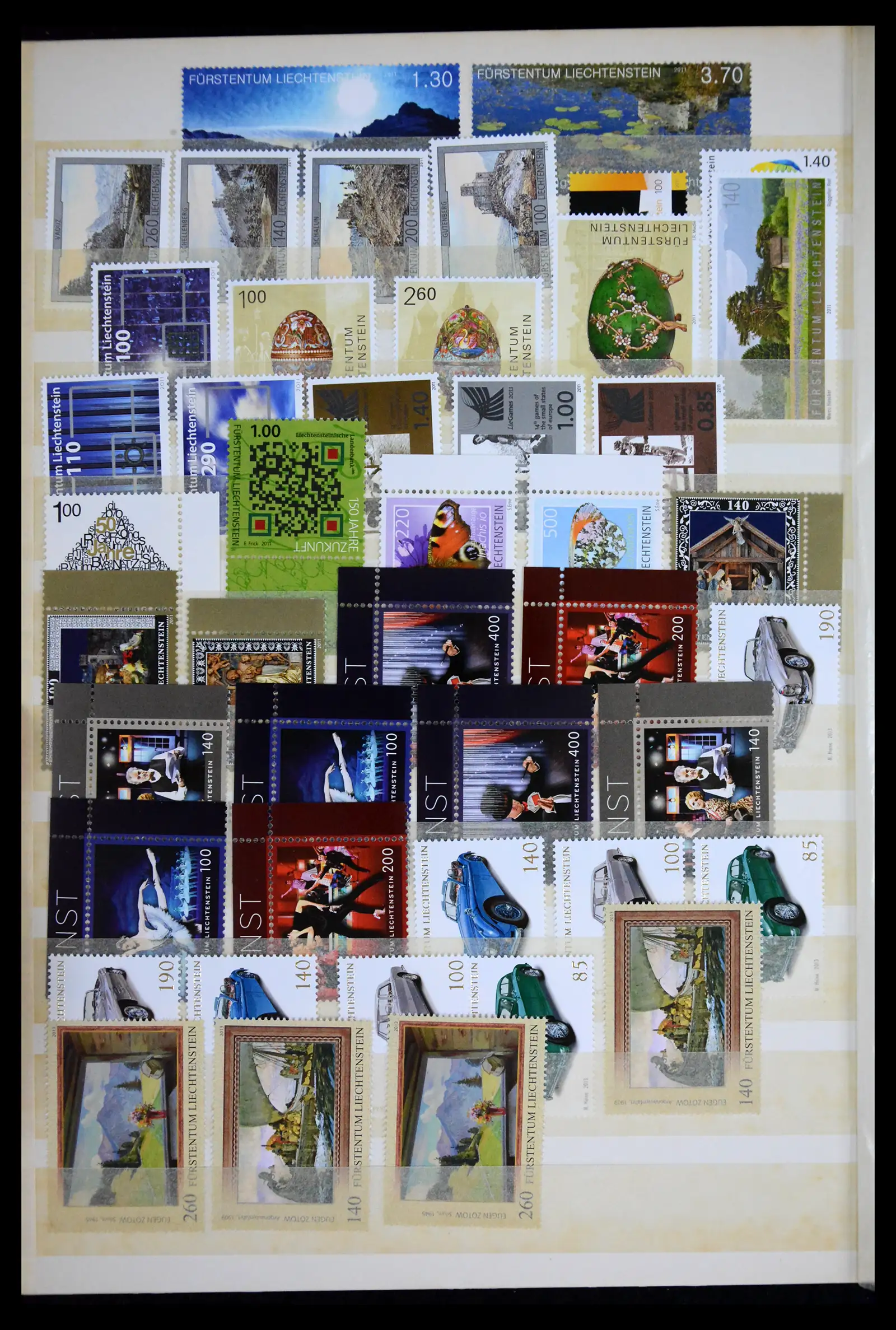 41632 0001 - Stamp collection 41632 Liechtenstein 1953-2013.