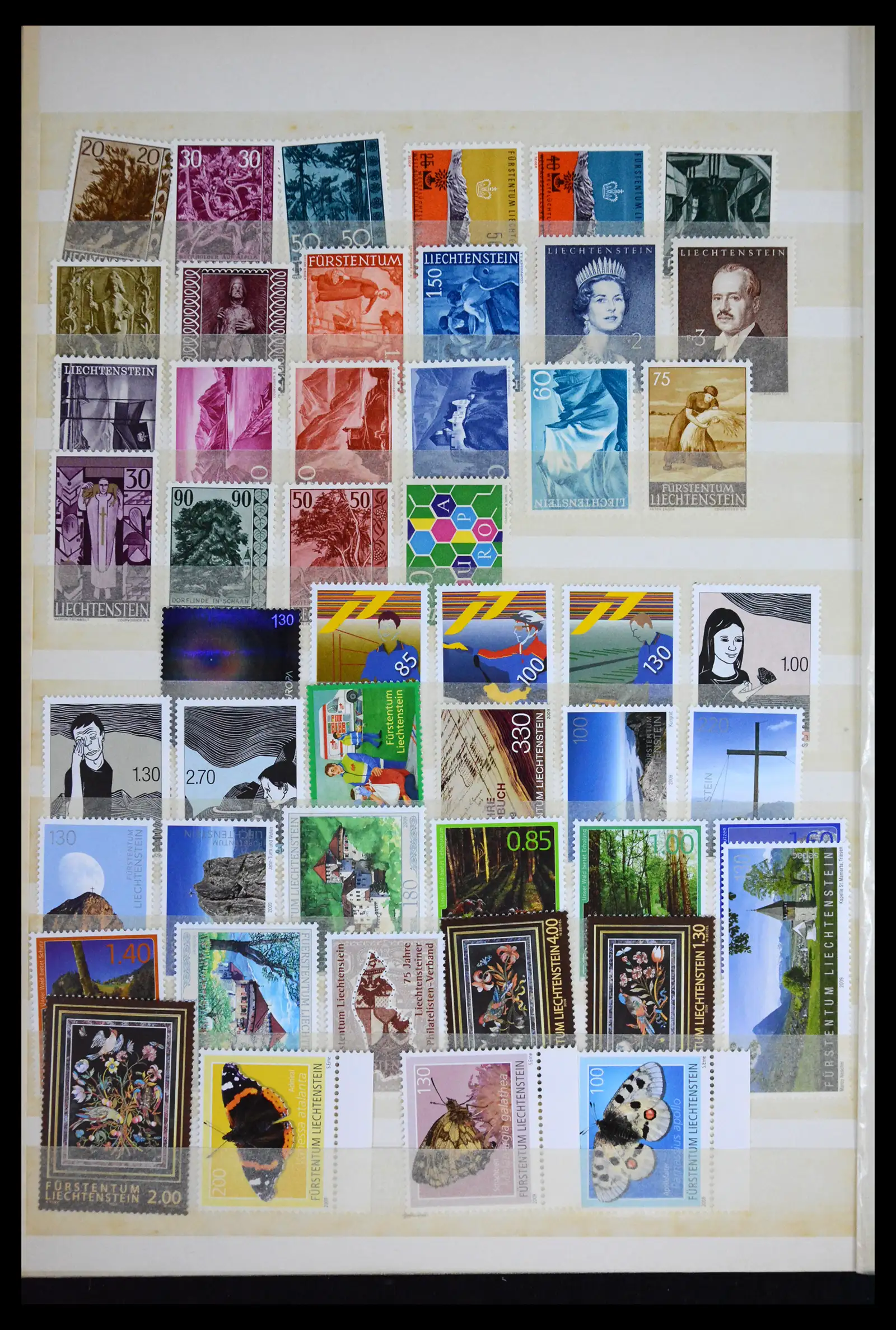 41632 0003 - Stamp collection 41632 Liechtenstein 1953-2013.