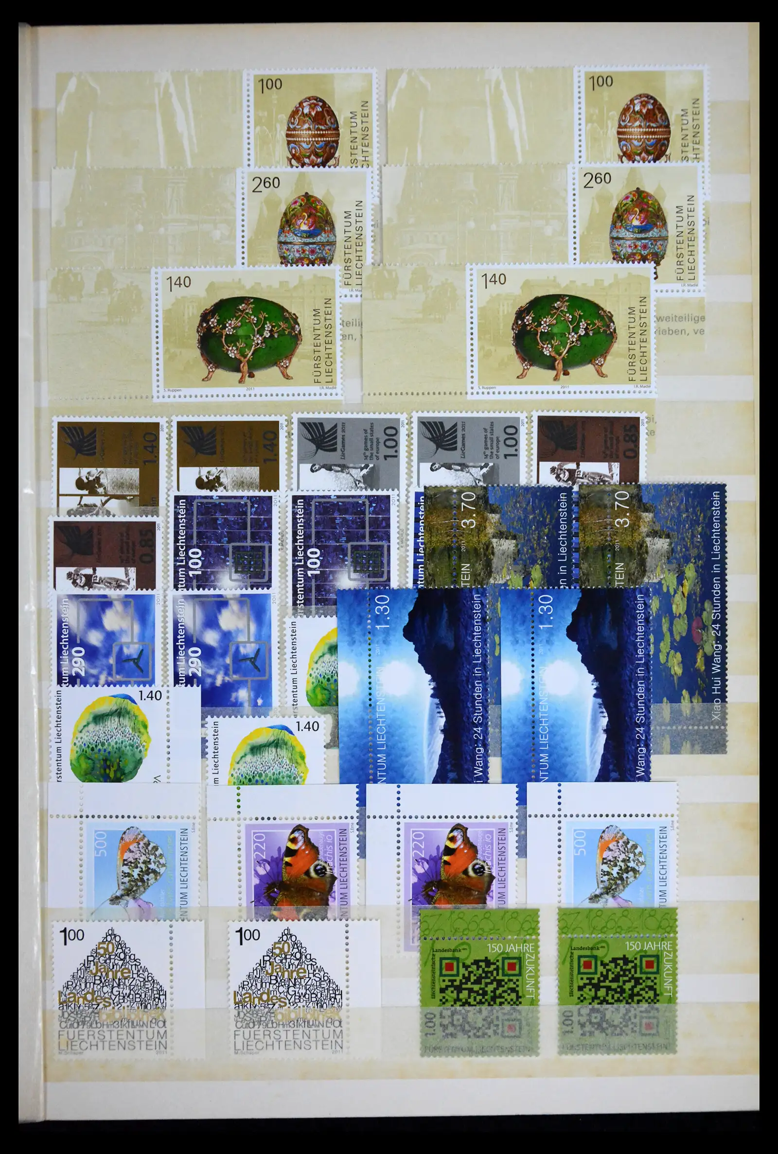 41632 0004 - Stamp collection 41632 Liechtenstein 1953-2013.