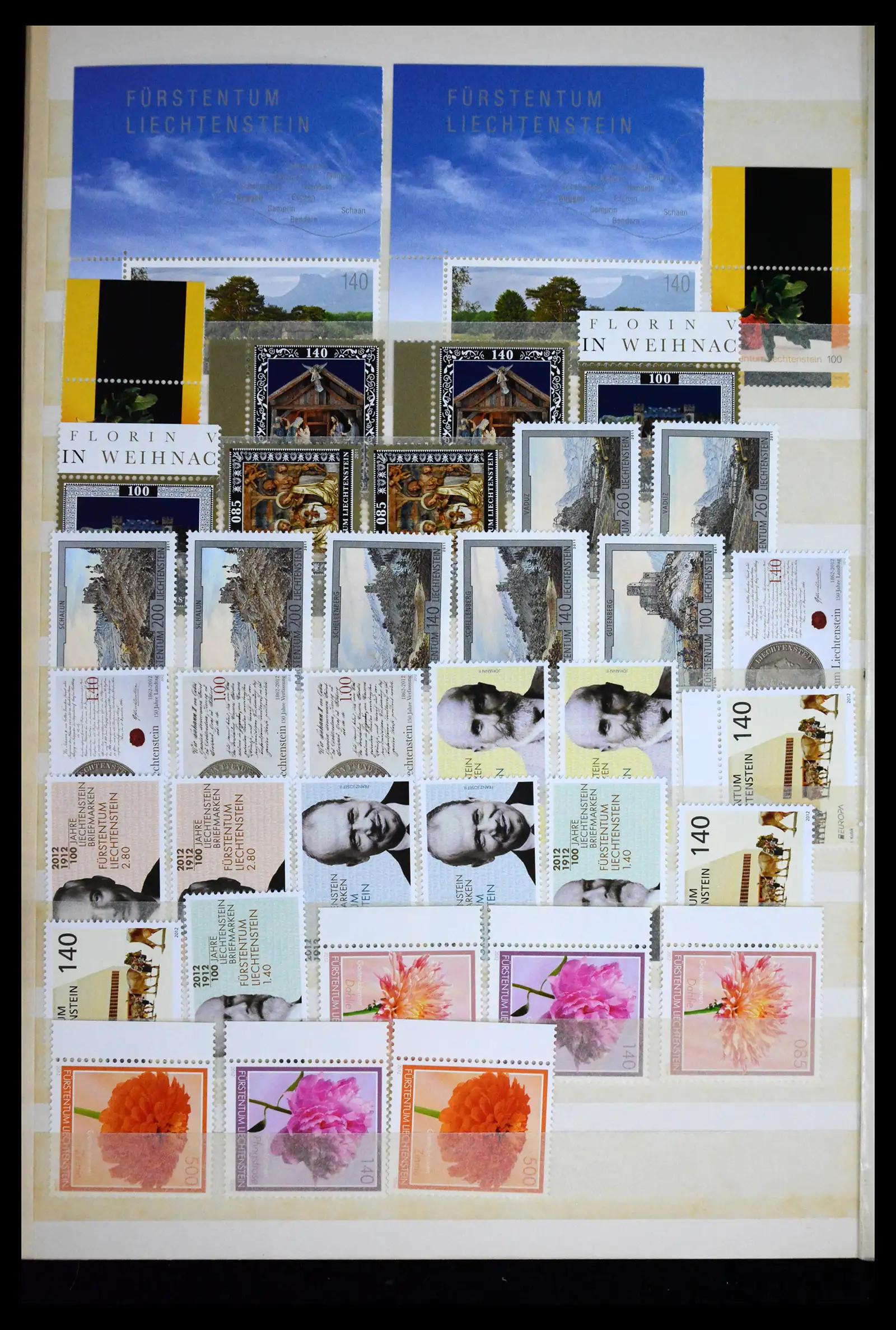 41632 0005 - Stamp collection 41632 Liechtenstein 1953-2013.