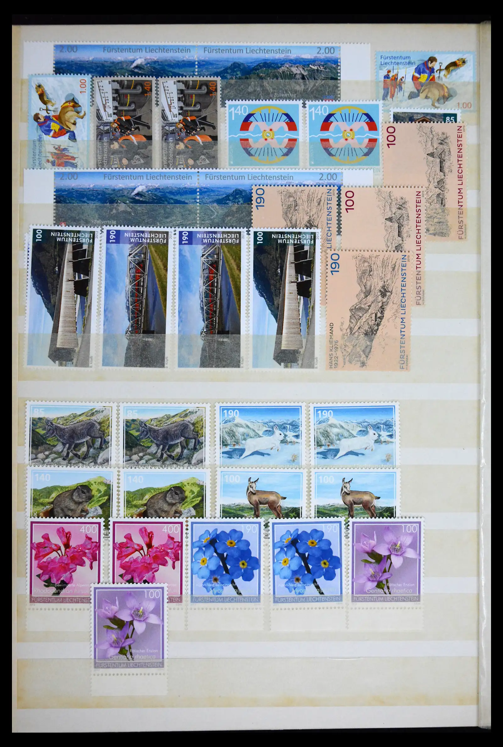 41632 0007 - Stamp collection 41632 Liechtenstein 1953-2013.