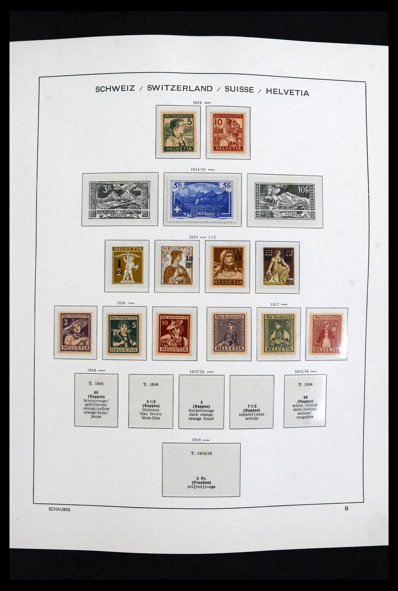 41635 0008 - Postzegelverzameling 41635 Zwitserland postfris 1907-2024!!