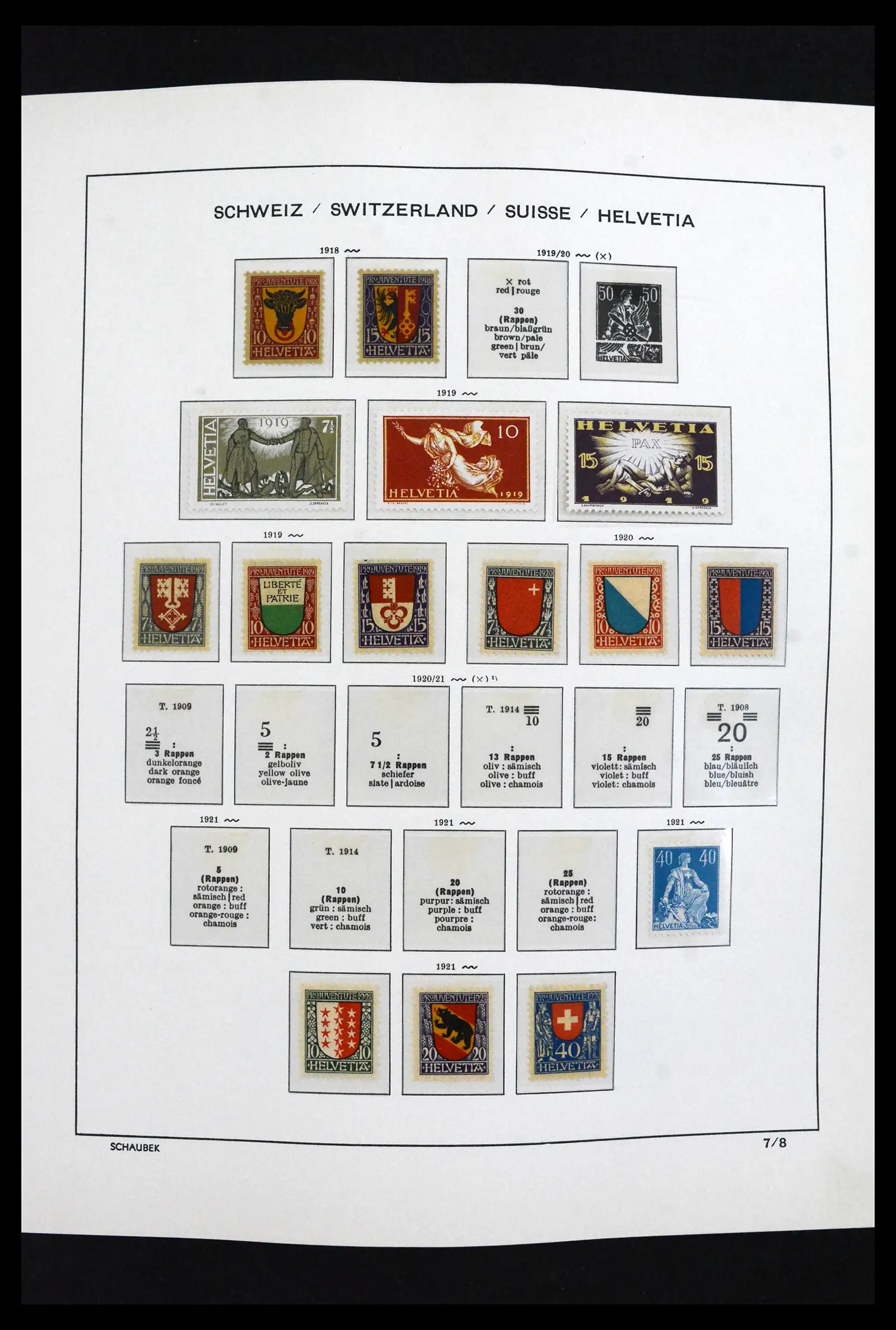 41635 0010 - Postzegelverzameling 41635 Zwitserland postfris 1907-2024!!