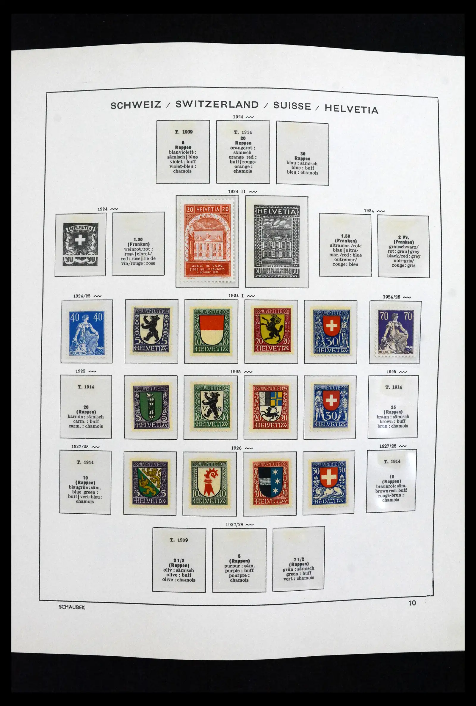 41635 0012 - Postzegelverzameling 41635 Zwitserland postfris 1907-2024!!