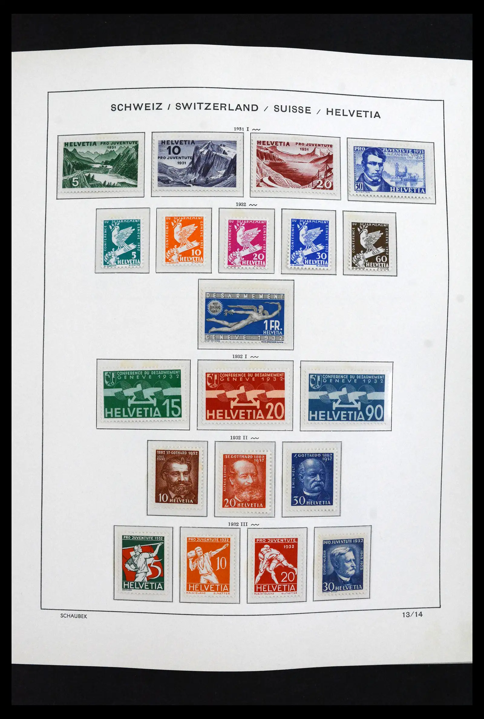 41635 0014 - Postzegelverzameling 41635 Zwitserland postfris 1907-2024!!