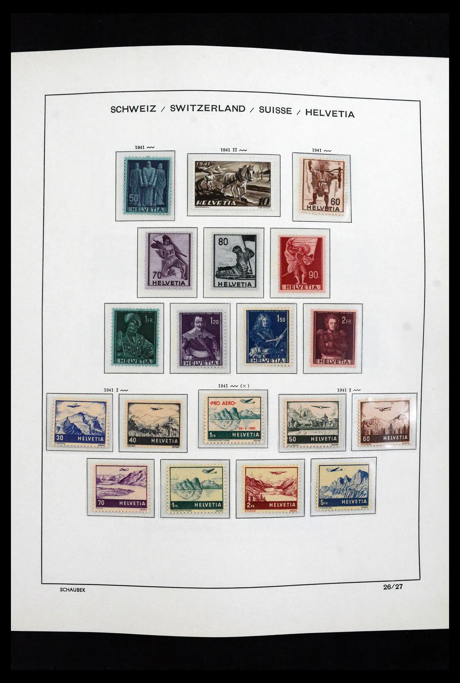 41635 0022 - Postzegelverzameling 41635 Zwitserland postfris 1907-2024!!