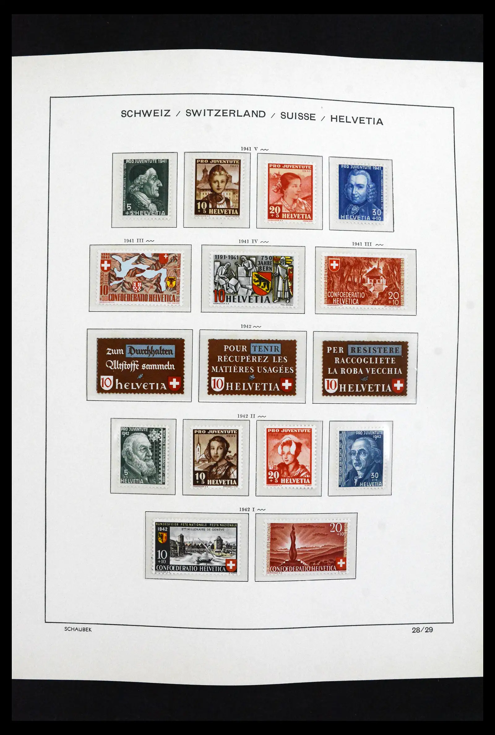 41635 0023 - Postzegelverzameling 41635 Zwitserland postfris 1907-2024!!