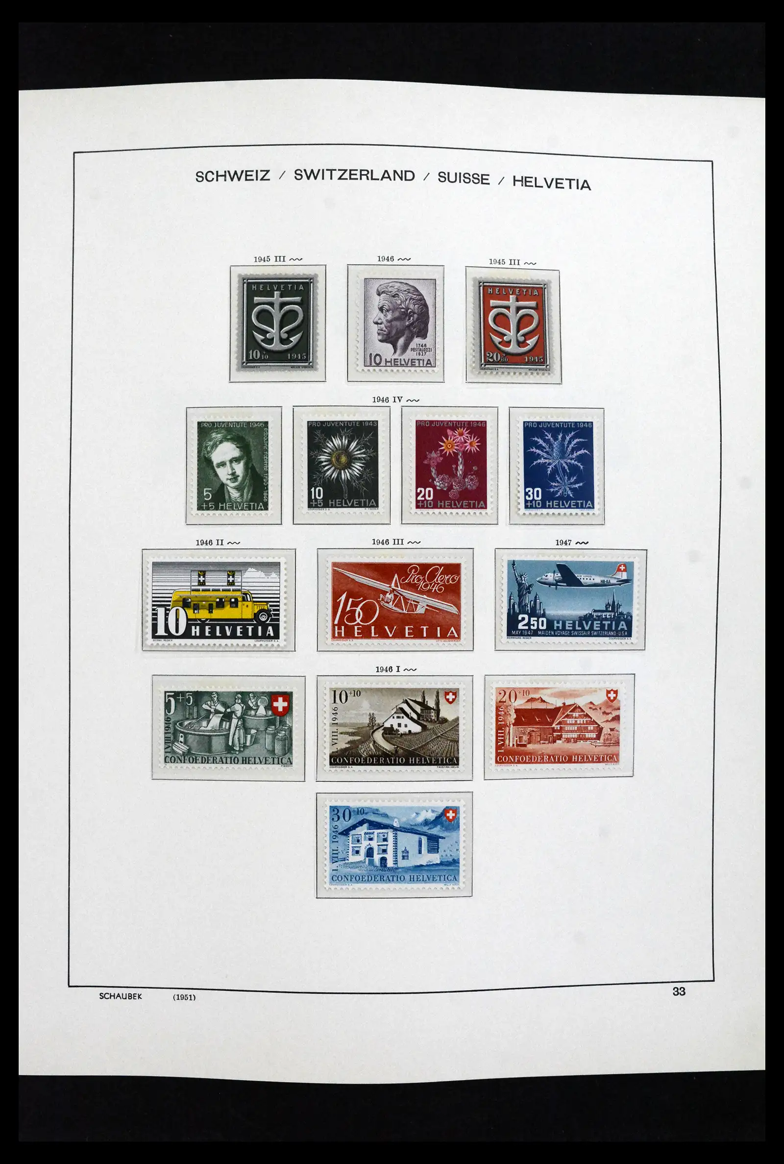 41635 0028 - Postzegelverzameling 41635 Zwitserland postfris 1907-2024!!