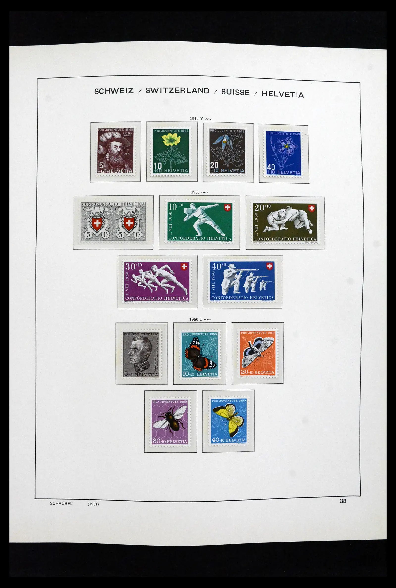 41635 0033 - Postzegelverzameling 41635 Zwitserland postfris 1907-2024!!