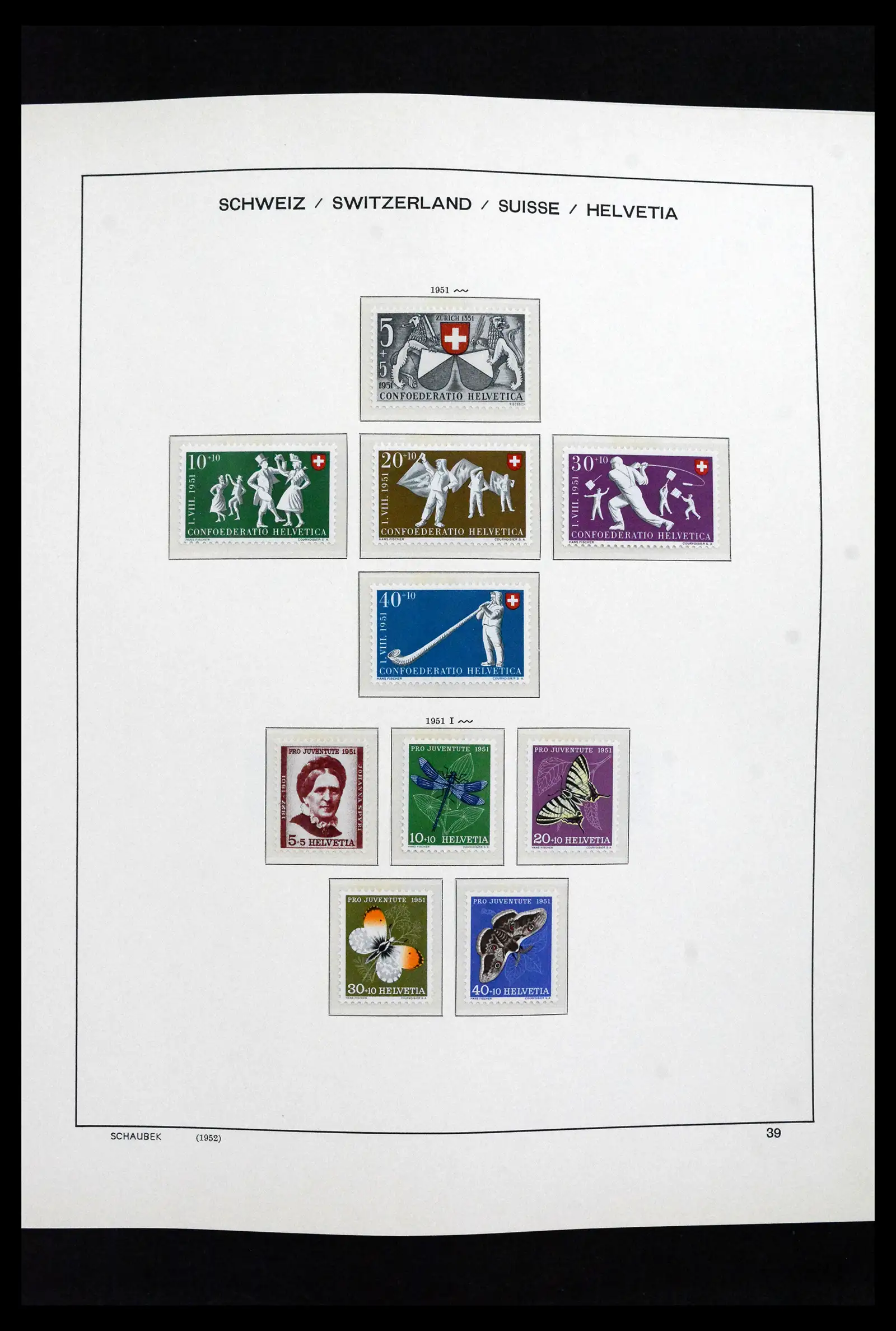 41635 0034 - Postzegelverzameling 41635 Zwitserland postfris 1907-2024!!