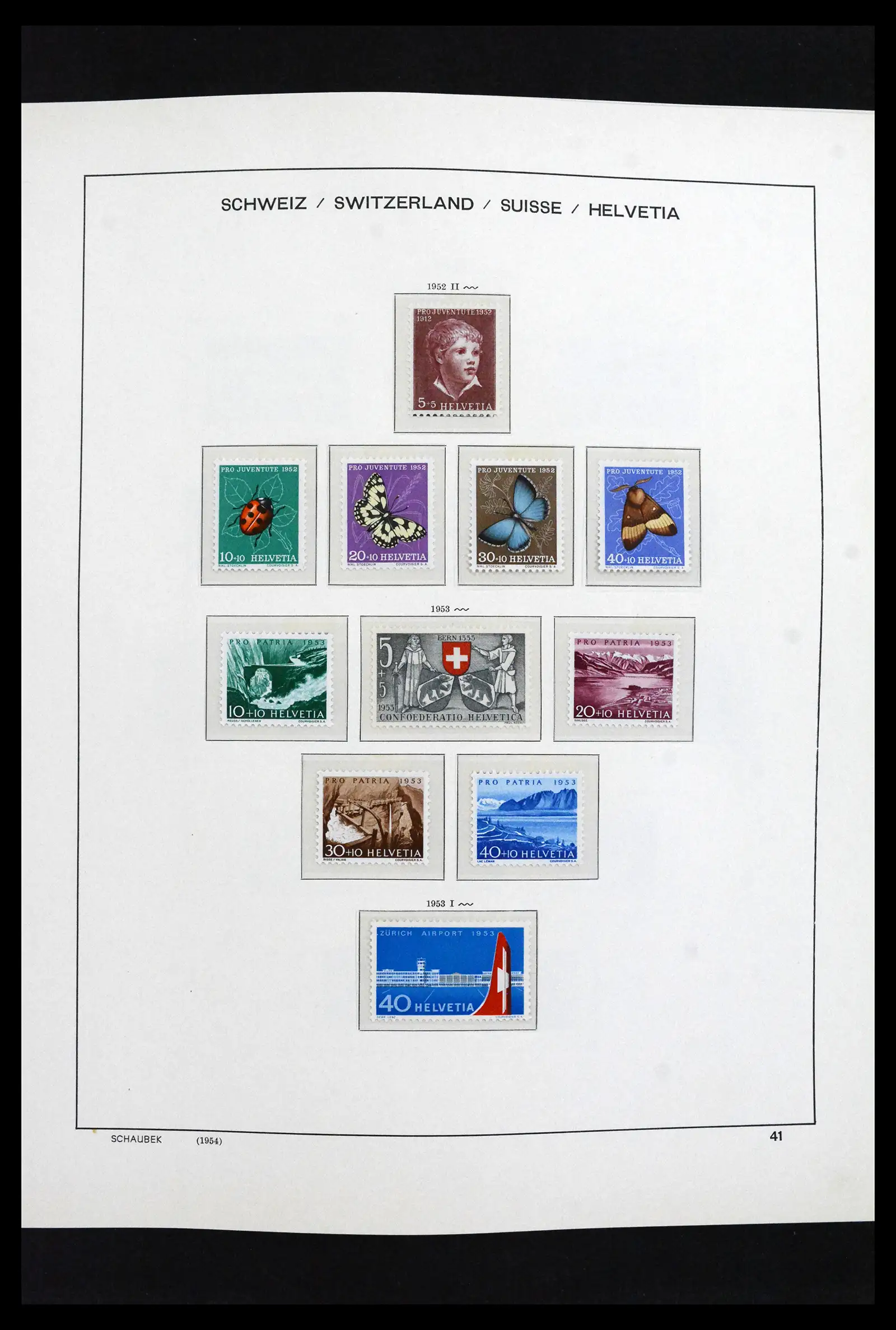 41635 0036 - Postzegelverzameling 41635 Zwitserland postfris 1907-2024!!