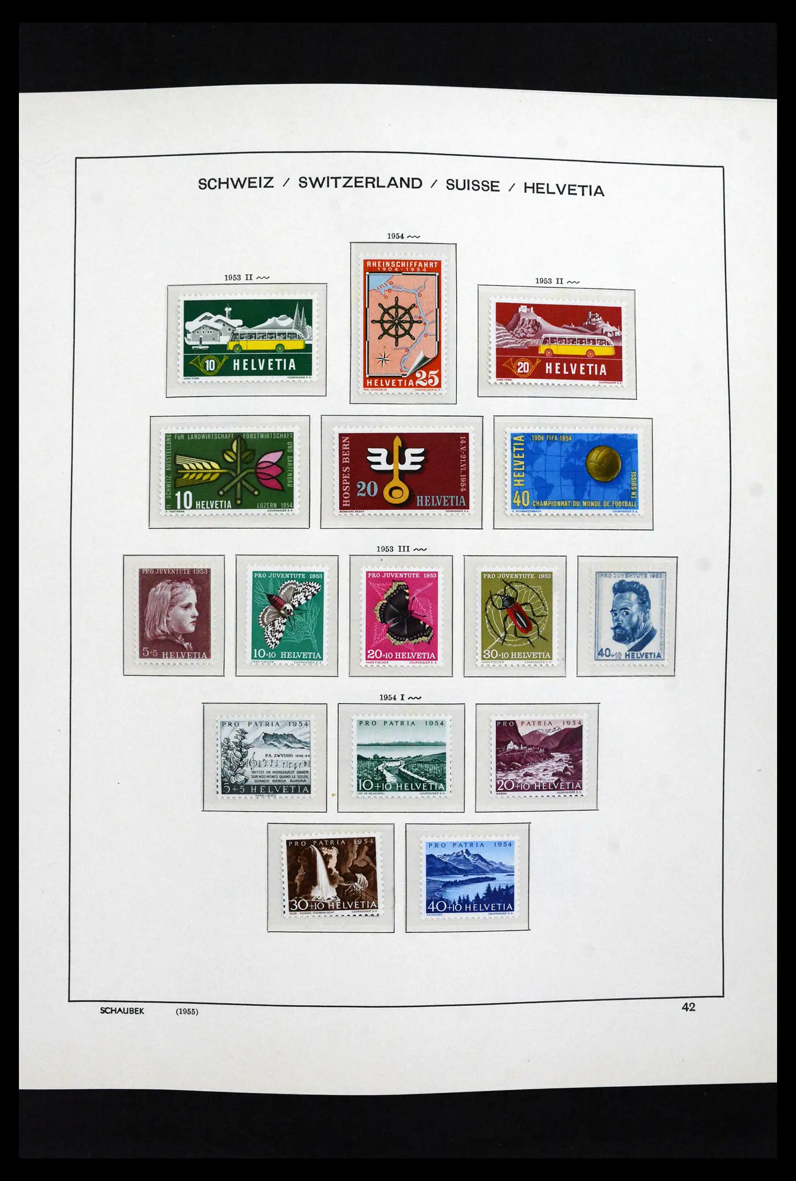 41635 0037 - Postzegelverzameling 41635 Zwitserland postfris 1907-2024!!