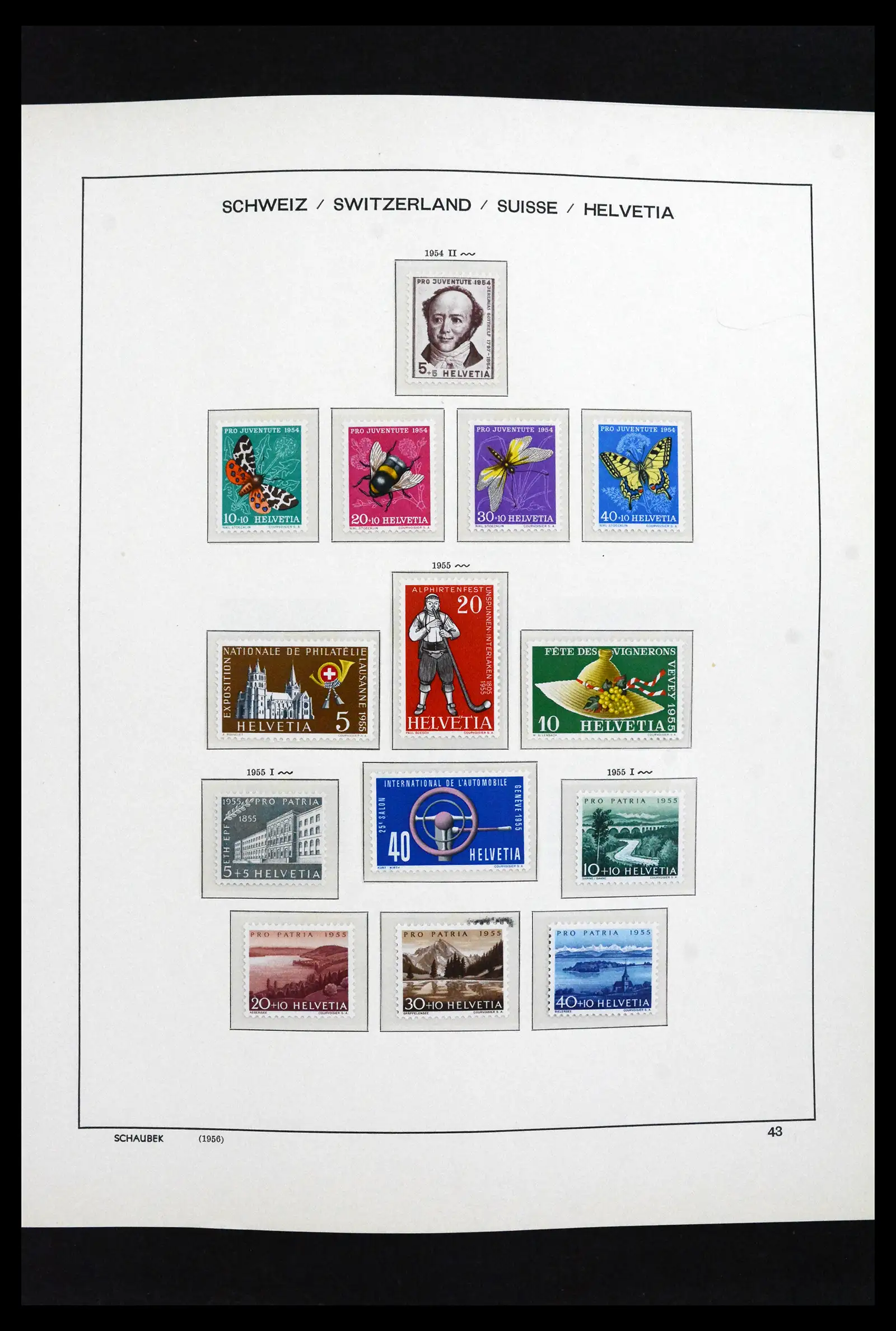 41635 0038 - Postzegelverzameling 41635 Zwitserland postfris 1907-2024!!