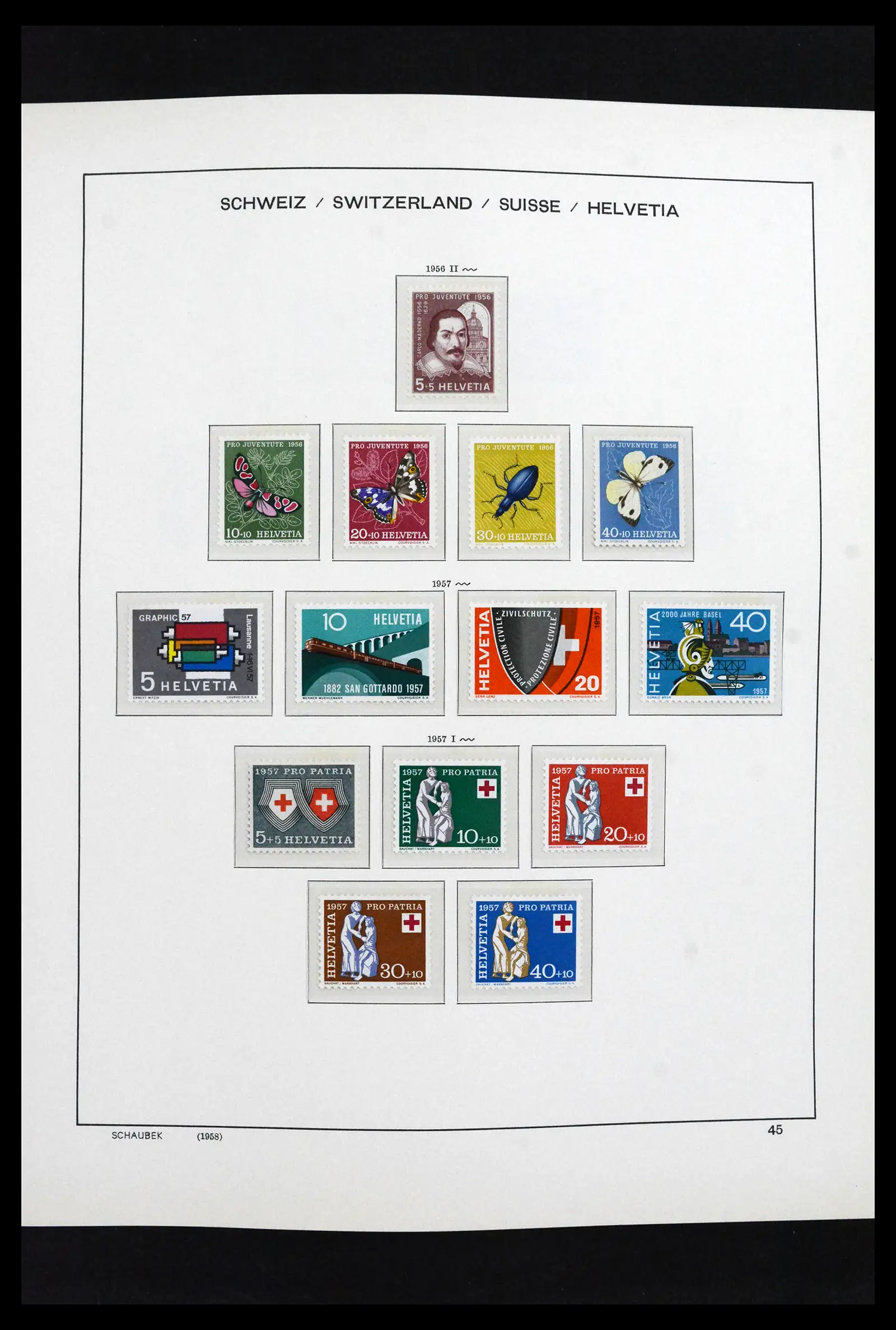 41635 0040 - Postzegelverzameling 41635 Zwitserland postfris 1907-2024!!