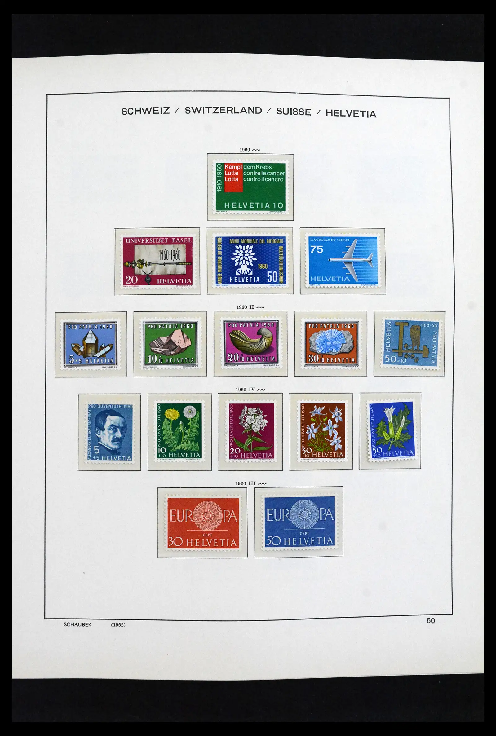 41635 0045 - Postzegelverzameling 41635 Zwitserland postfris 1907-2024!!