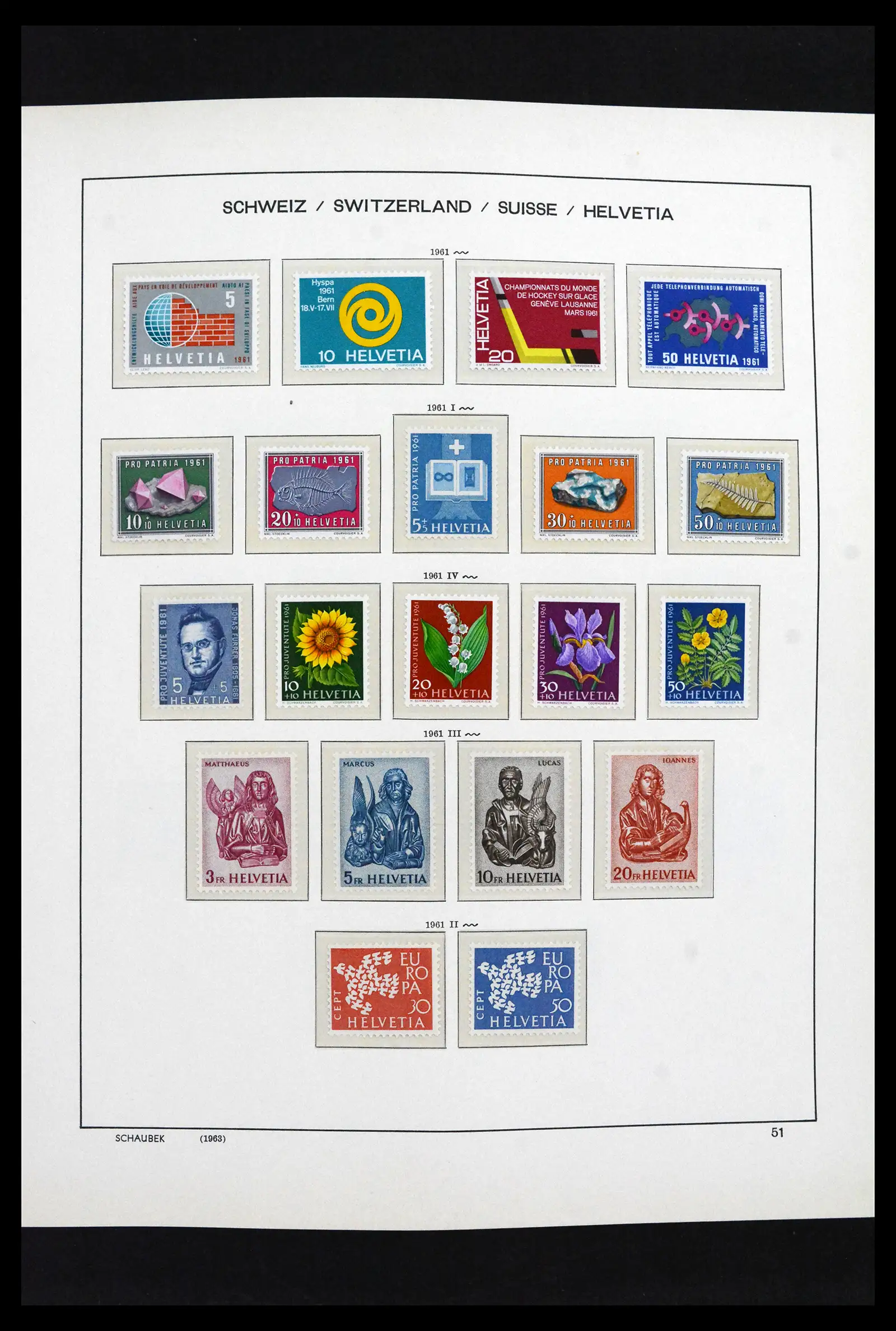 41635 0046 - Postzegelverzameling 41635 Zwitserland postfris 1907-2024!!