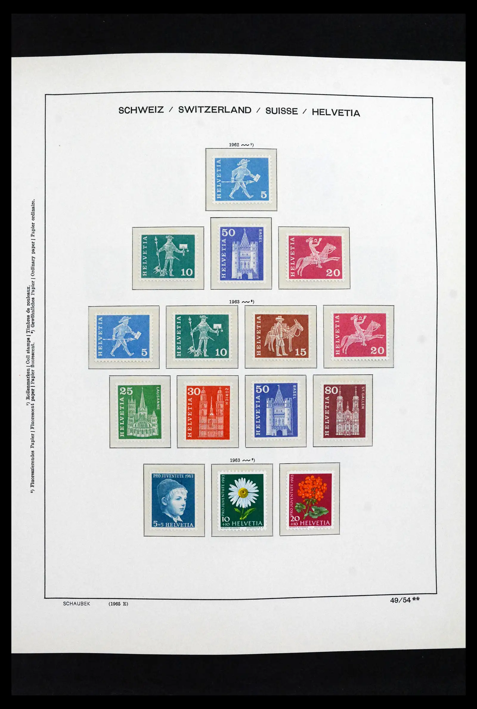 41635 0050 - Postzegelverzameling 41635 Zwitserland postfris 1907-2024!!