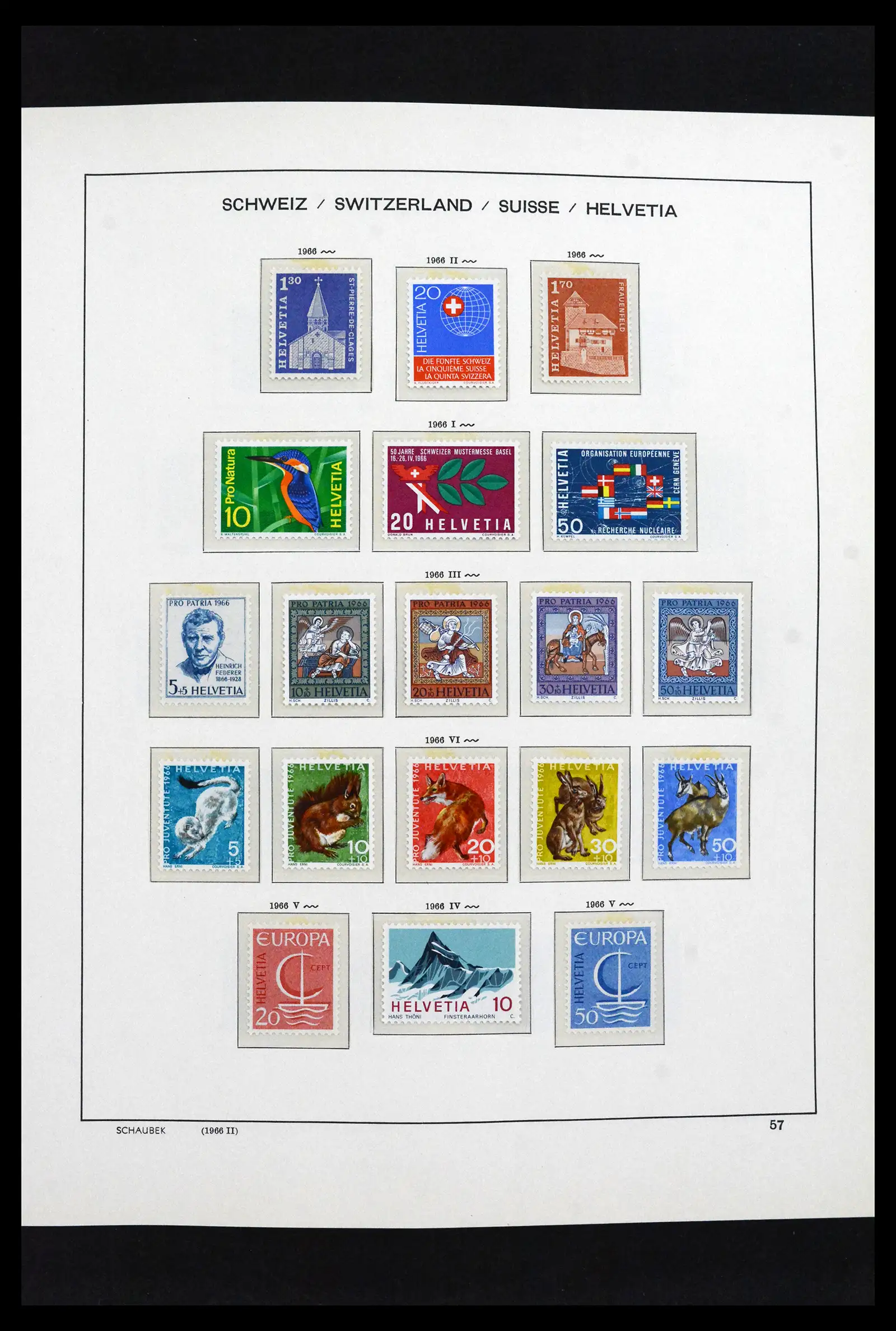 41635 0053 - Postzegelverzameling 41635 Zwitserland postfris 1907-2024!!