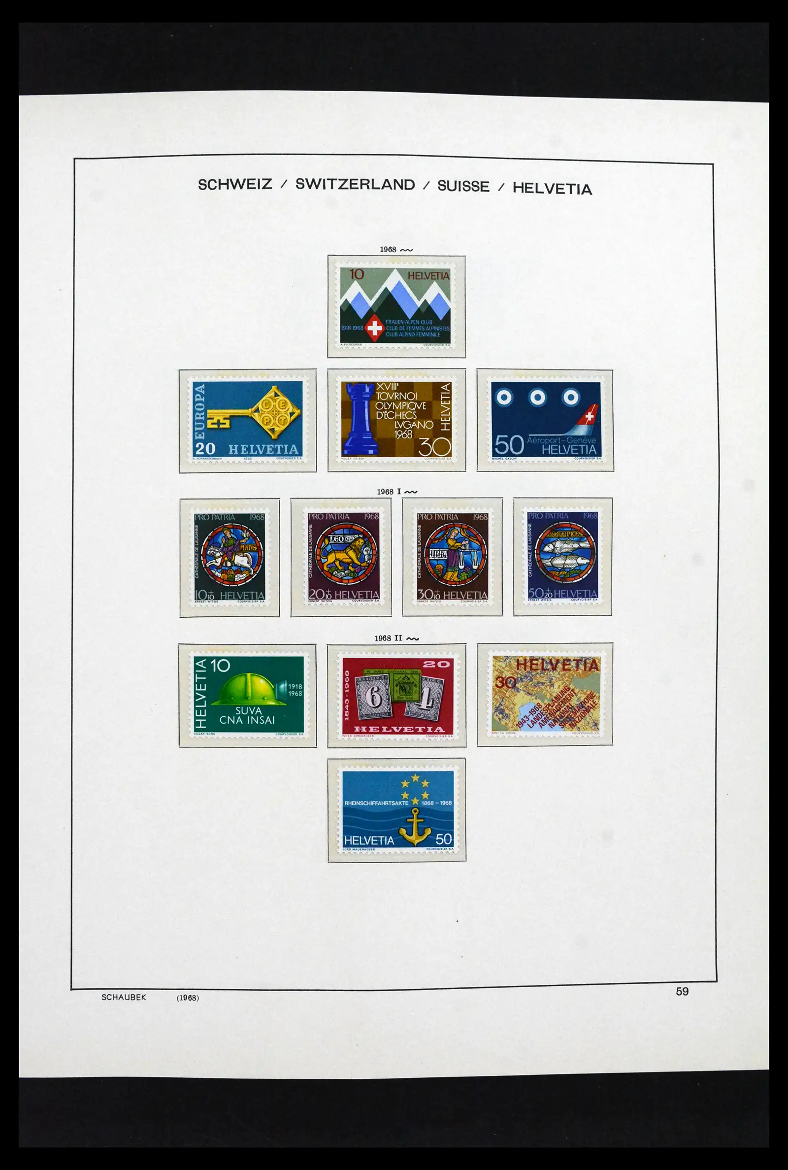 41635 0056 - Postzegelverzameling 41635 Zwitserland postfris 1907-2024!!