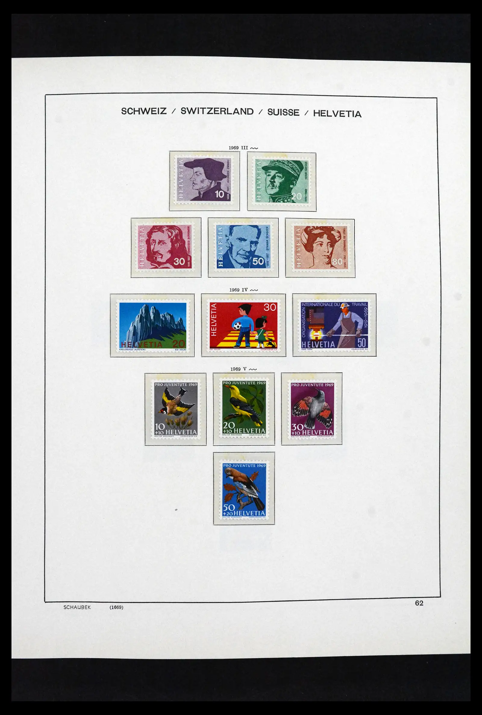 41635 0059 - Postzegelverzameling 41635 Zwitserland postfris 1907-2024!!