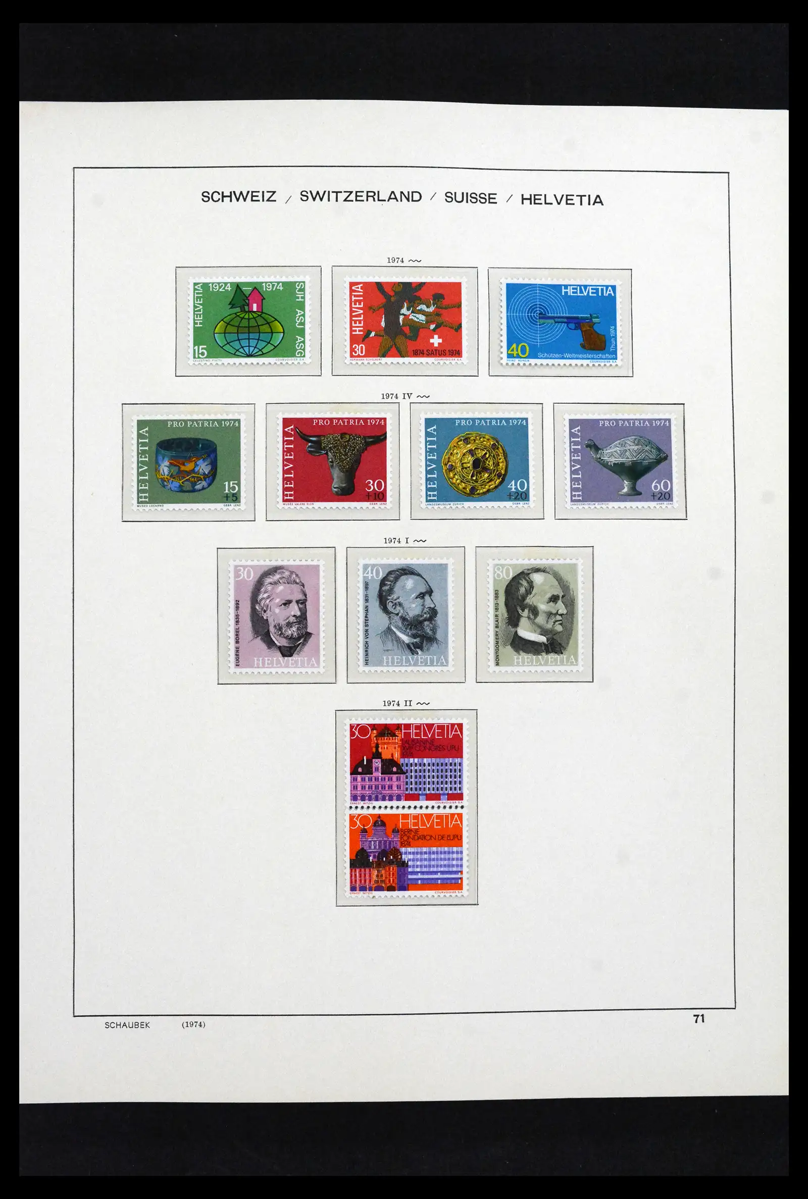 41635 0068 - Postzegelverzameling 41635 Zwitserland postfris 1907-2024!!