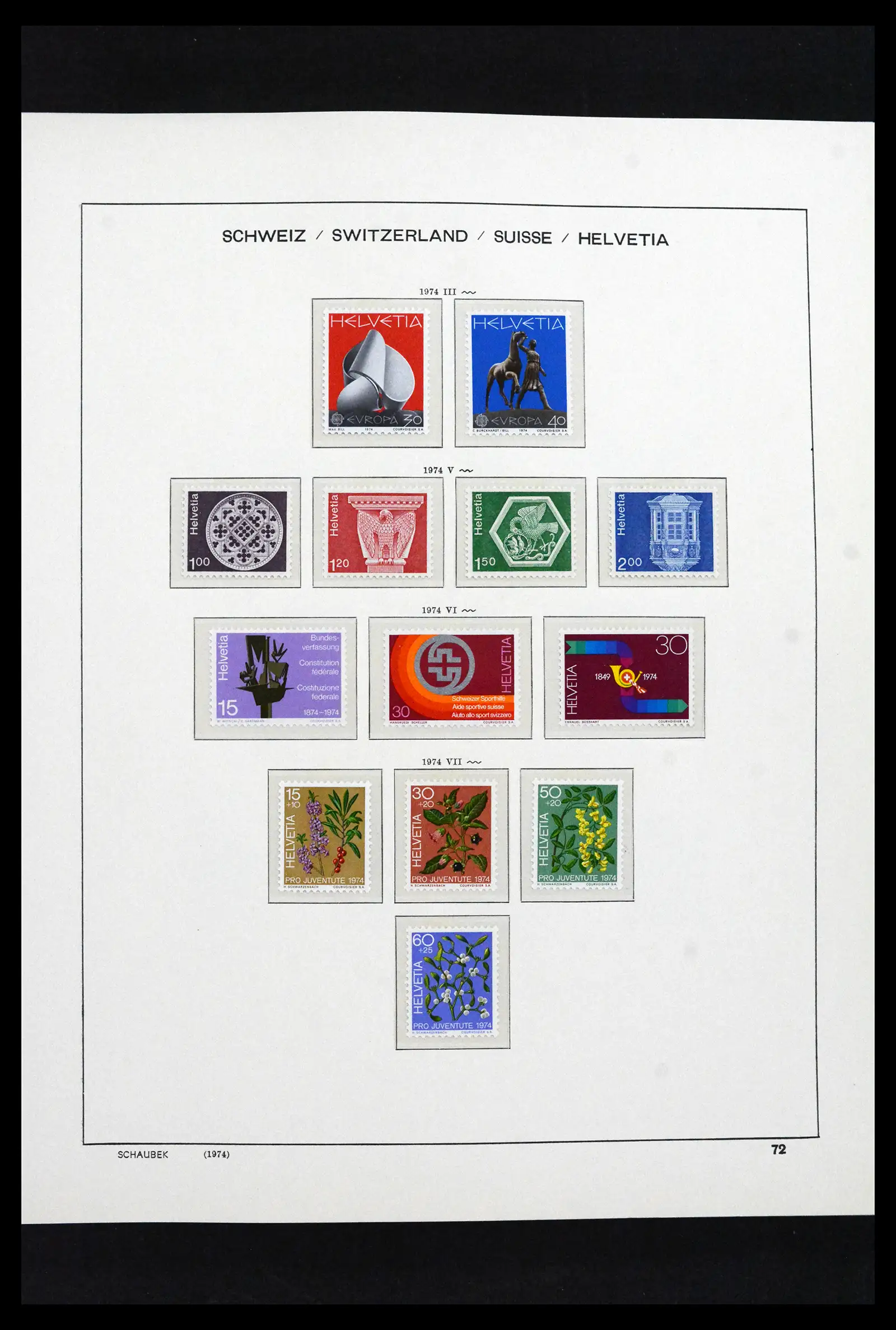 41635 0069 - Postzegelverzameling 41635 Zwitserland postfris 1907-2024!!